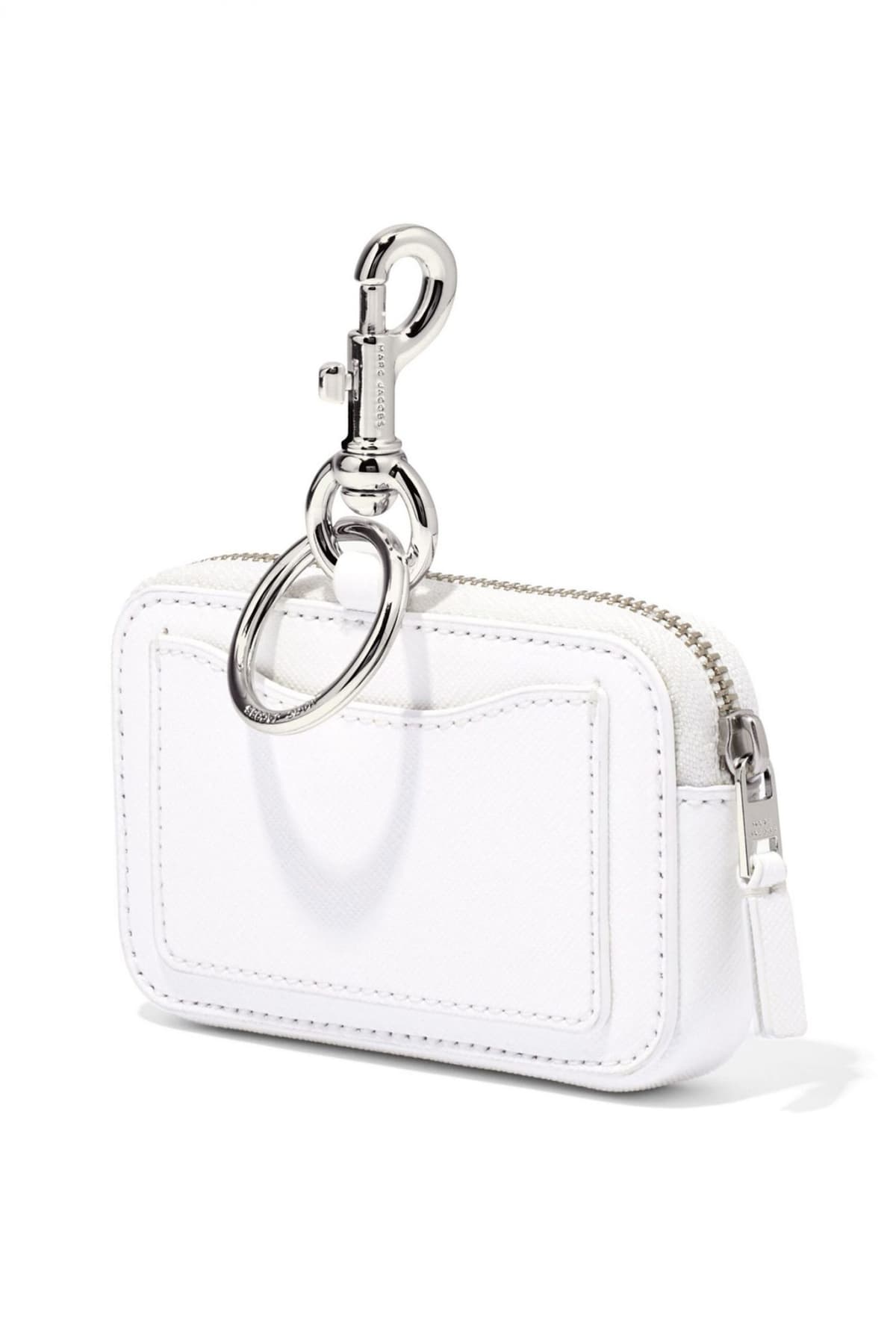 MARC JACOBS ΠΟΡΤΟΦΟΛΙ MINI THE NANO SNAPSHOT CHARM ΛΕΥΚΟ
