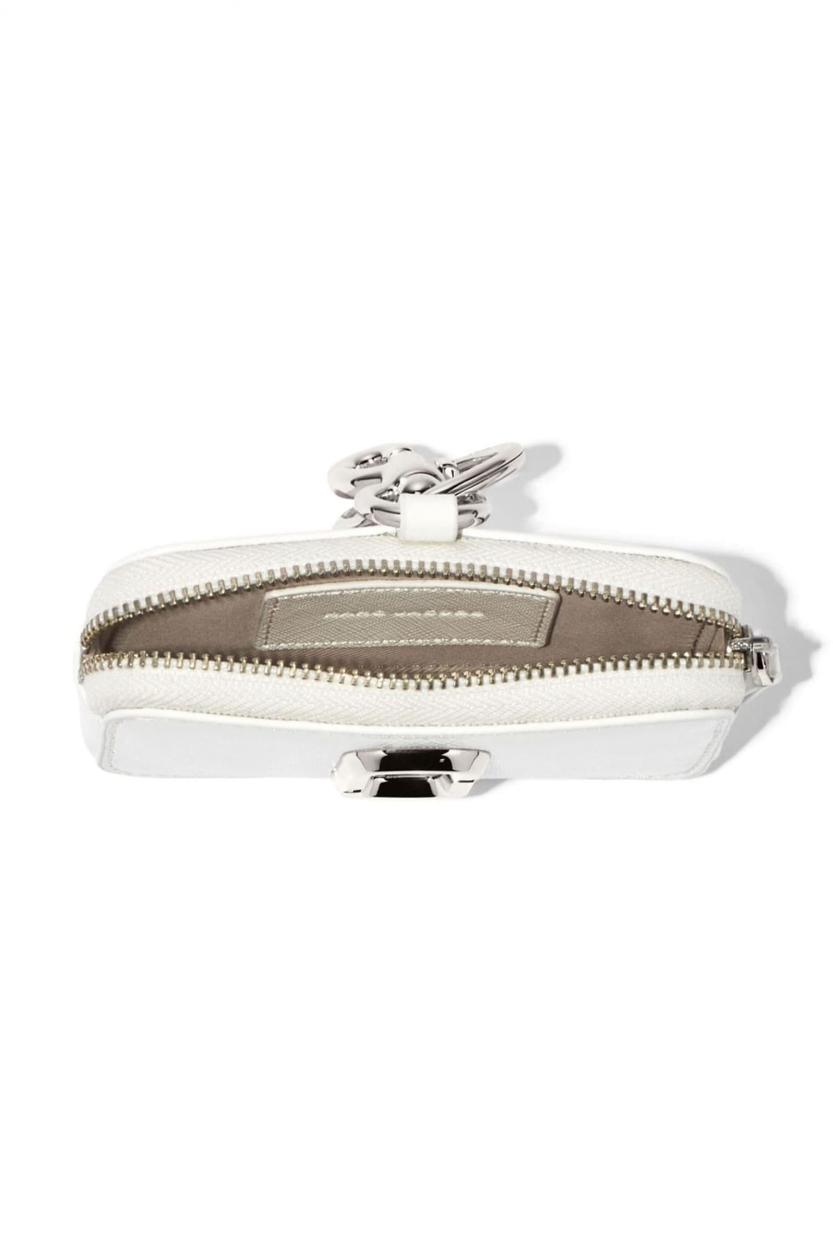 MARC JACOBS ΠΟΡΤΟΦΟΛΙ MINI THE NANO SNAPSHOT CHARM ΛΕΥΚΟ