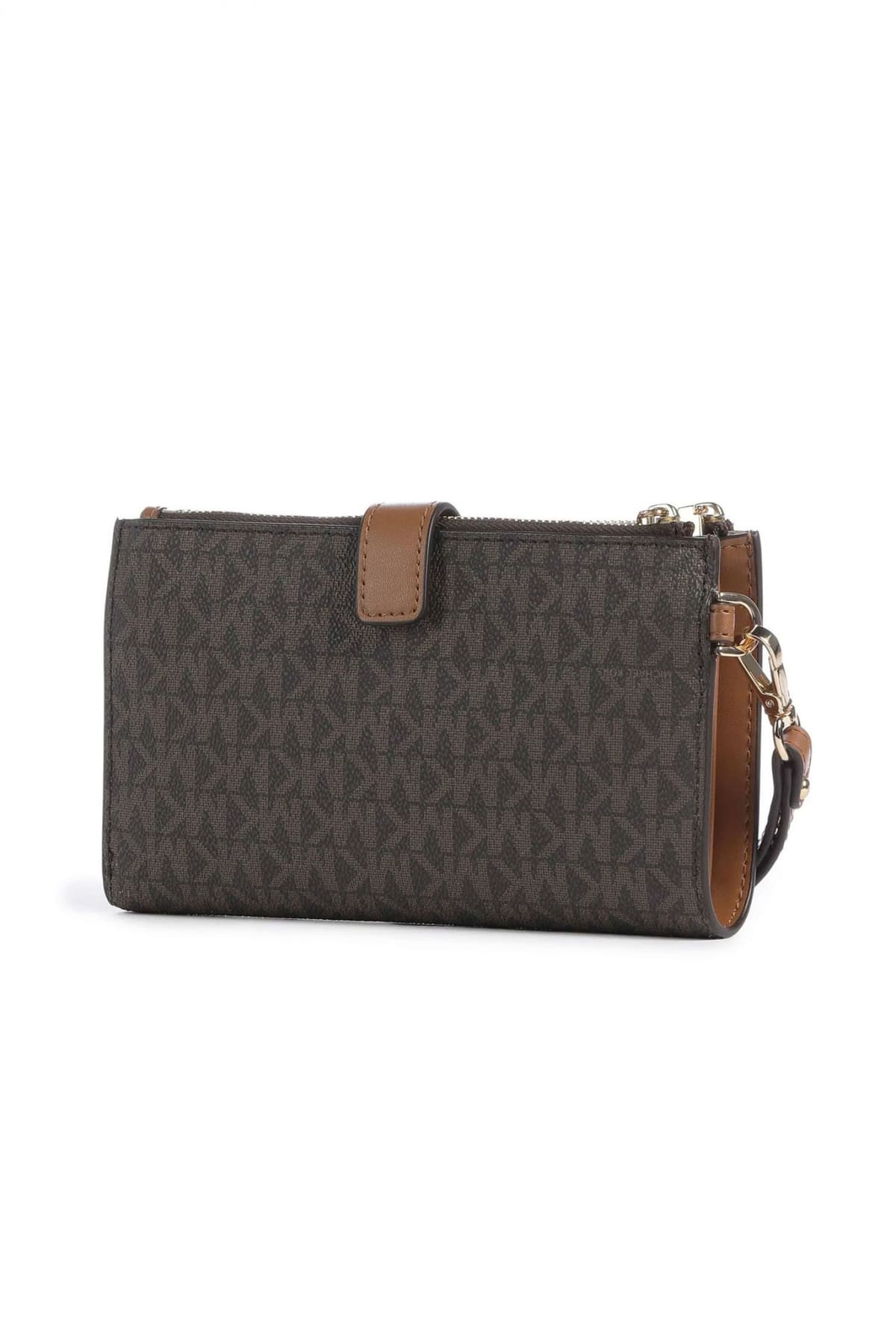 MICHAEL KORS ΠΟΡΤΟΦΟΛΙ JET SET ALL OVER LOGO ΚΑΦΕ/ΤΑΜΠΑ