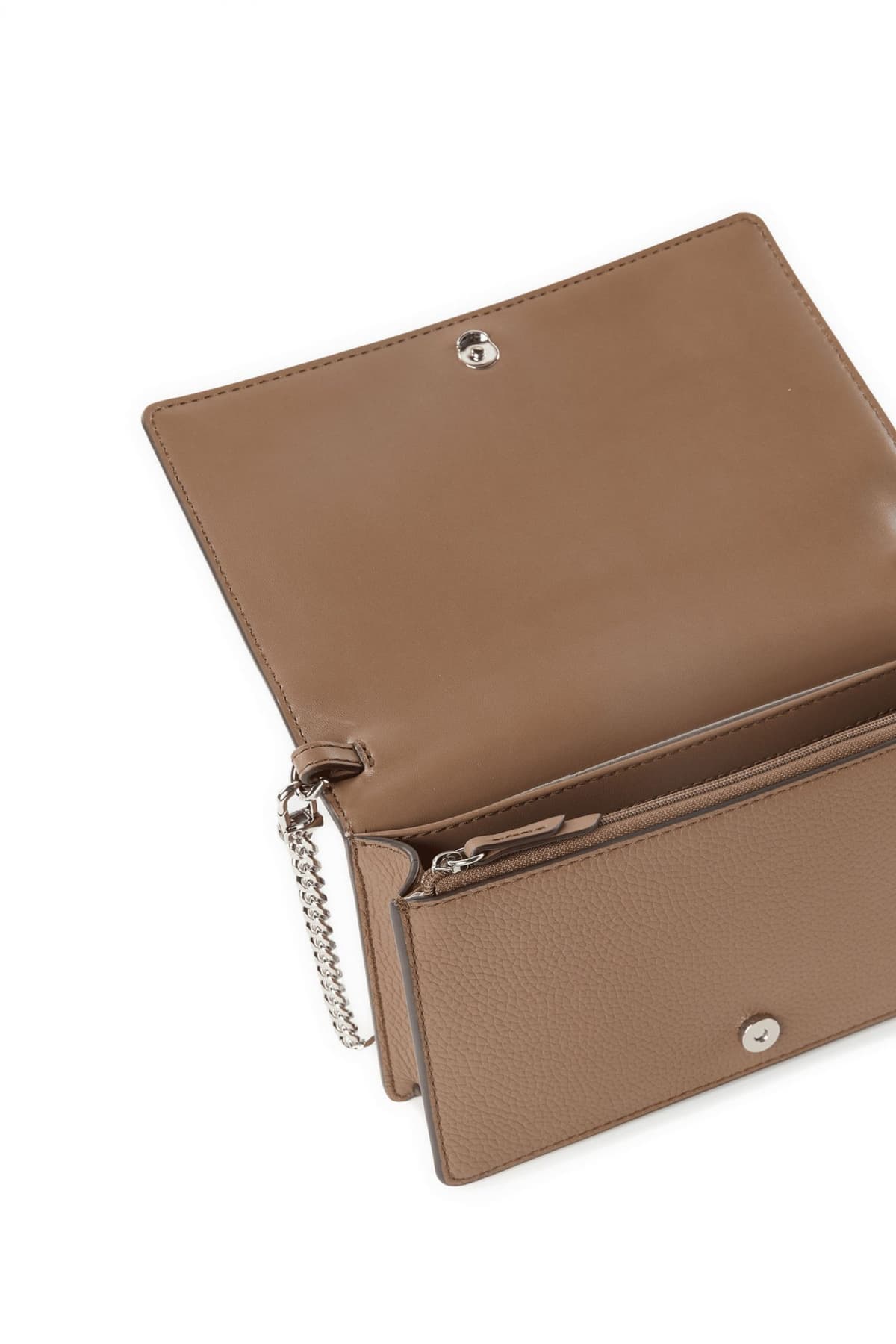 MICHAEL KORS ΤΣΑΝΤΑΚΙ CROSSBODY/ΩΜΟΥ JET SET ΑΛΥΣΙΔΑ LOGO ΣΚΟΥΡΟ ΜΠΕΖ