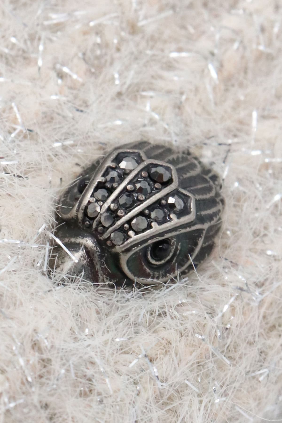 KURT GEIGER ΓΑΝΤΙΑ LUREX EAGLE GLOVES LOGO ΜΠΕΖ