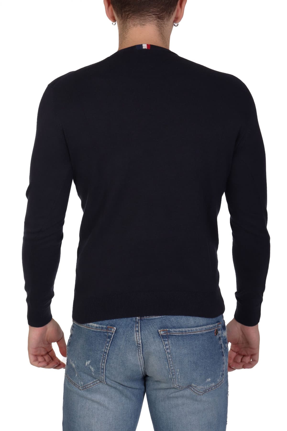U.S.POLO ASSN ΠΛΕΚΤΟ CREW NECK LOGO LEON ΜΠΛΕ