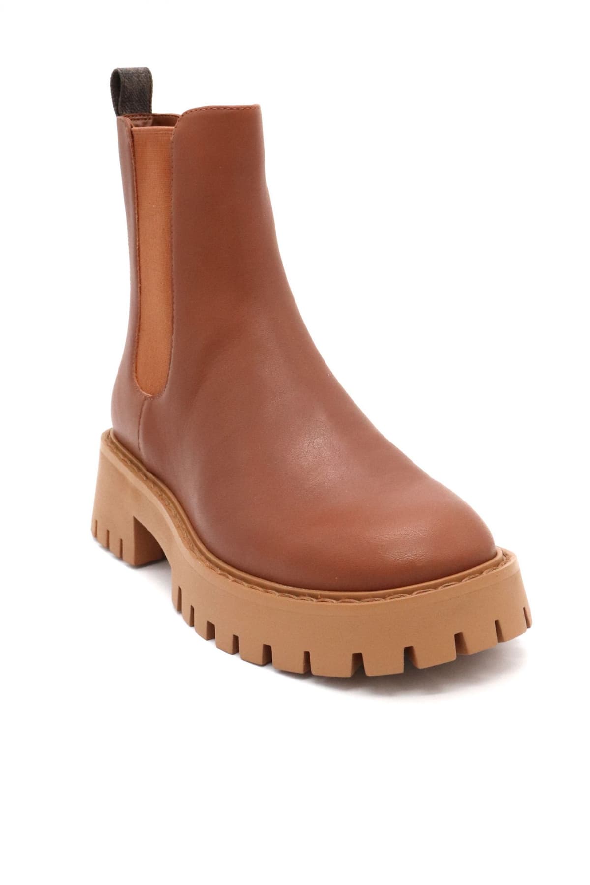 MICHAEL KORS ΠΑΠΟΥΤΣΙΑ ΜΠΟΤΑΚΙΑ ASHER FLAT BOOTIE LOGO KAΦΕ / ΤΑΜΠΑ