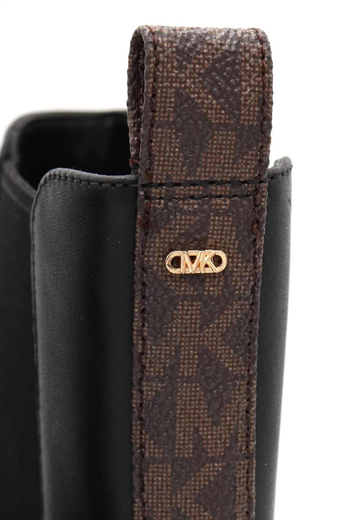 MICHAEL KORS ΠΑΠΟΥΤΣΙΑ ΜΠΟΤΑΚΙΑ ASHER FLAT BOOTIE LOGO KAΦΕ / MAYΡΟ