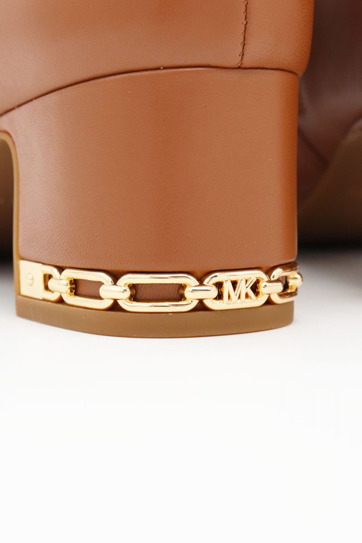 MICHAEL KORS ΠΑΠΟΥΤΣΙΑ ΜΠΟΤΑΚΙΑ JUNE FLEX MID ΦΕΡΜΟΥΑΡ ΜΕΤΑΛΛΙΚΟ LOGO TAΜΠΑ