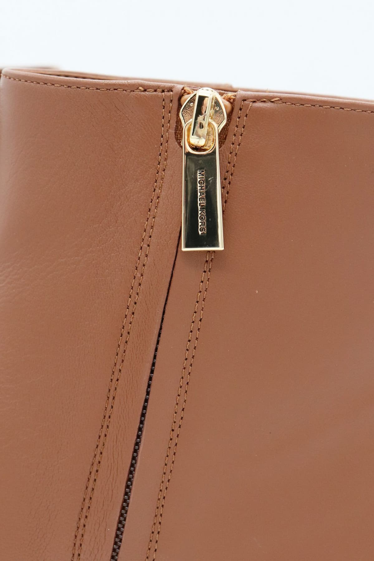 MICHAEL KORS ΠΑΠΟΥΤΣΙΑ ΜΠΟΤΑΚΙΑ JUNE FLEX MID ΦΕΡΜΟΥΑΡ ΜΕΤΑΛΛΙΚΟ LOGO TAΜΠΑ