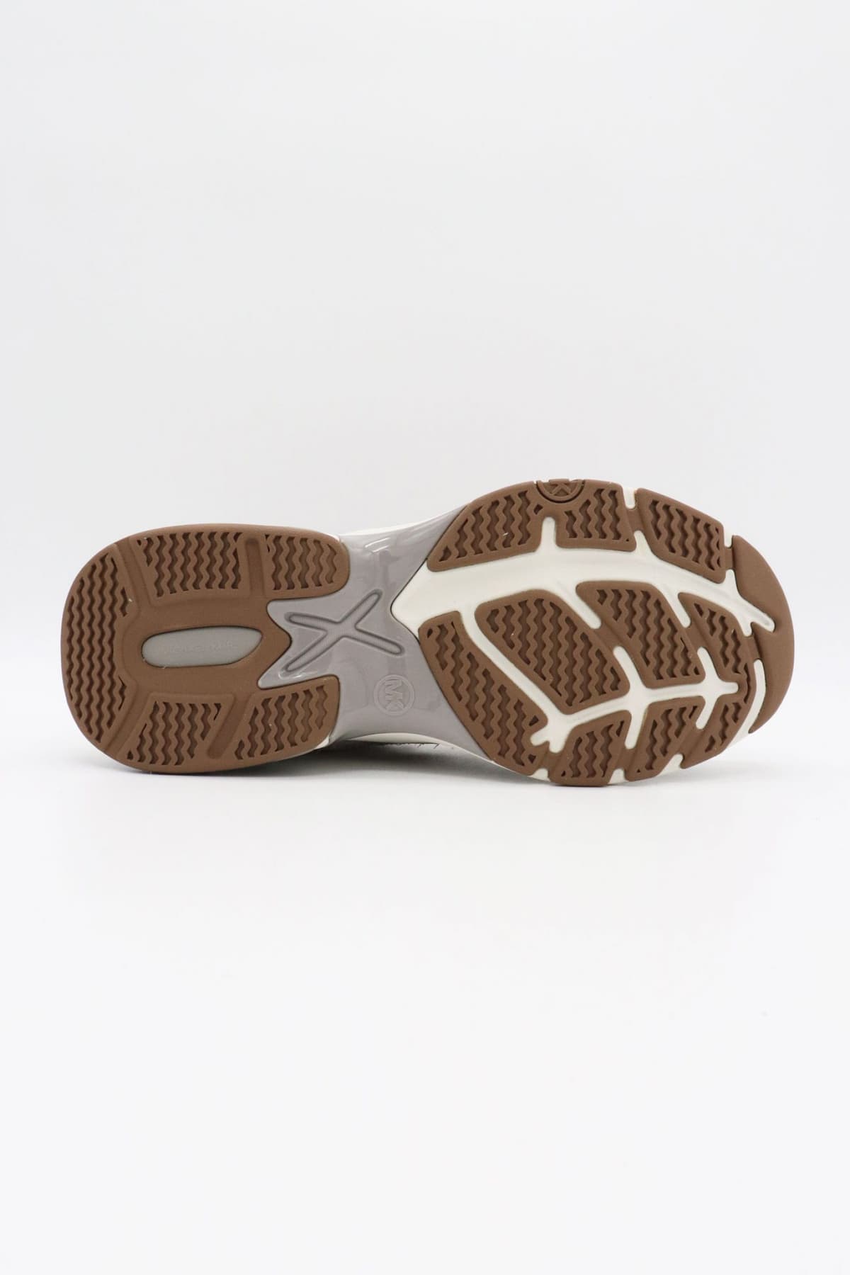 MICHAEL KORS ΠΑΠΟΥΤΣΙΑ SNEAKERS LEO TRAINER ΠΟΛΥΧΡΩΜΟ LOGO ΡΟΖ/ΜΠΕΖ/ΚΑΦΕ