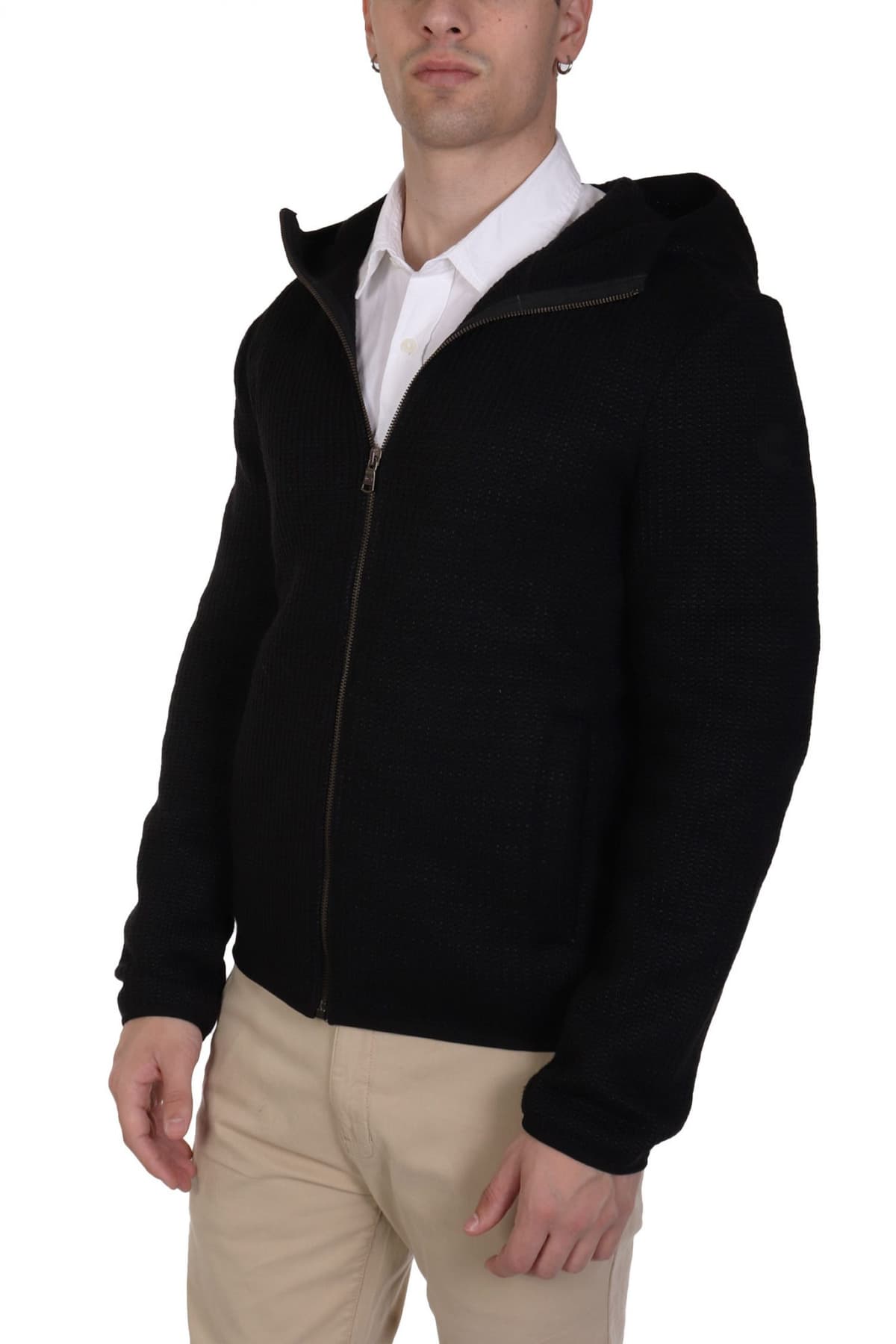 COLMAR ΠΛΕΚΤΟ ZIPHOOD LOGO LAW ΜΑΥΡΟ