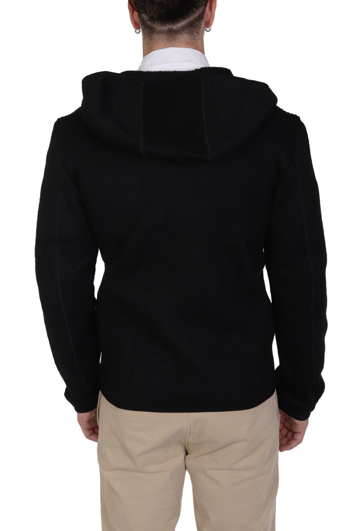 COLMAR ΠΛΕΚΤΟ ZIPHOOD LOGO LAW ΜΑΥΡΟ