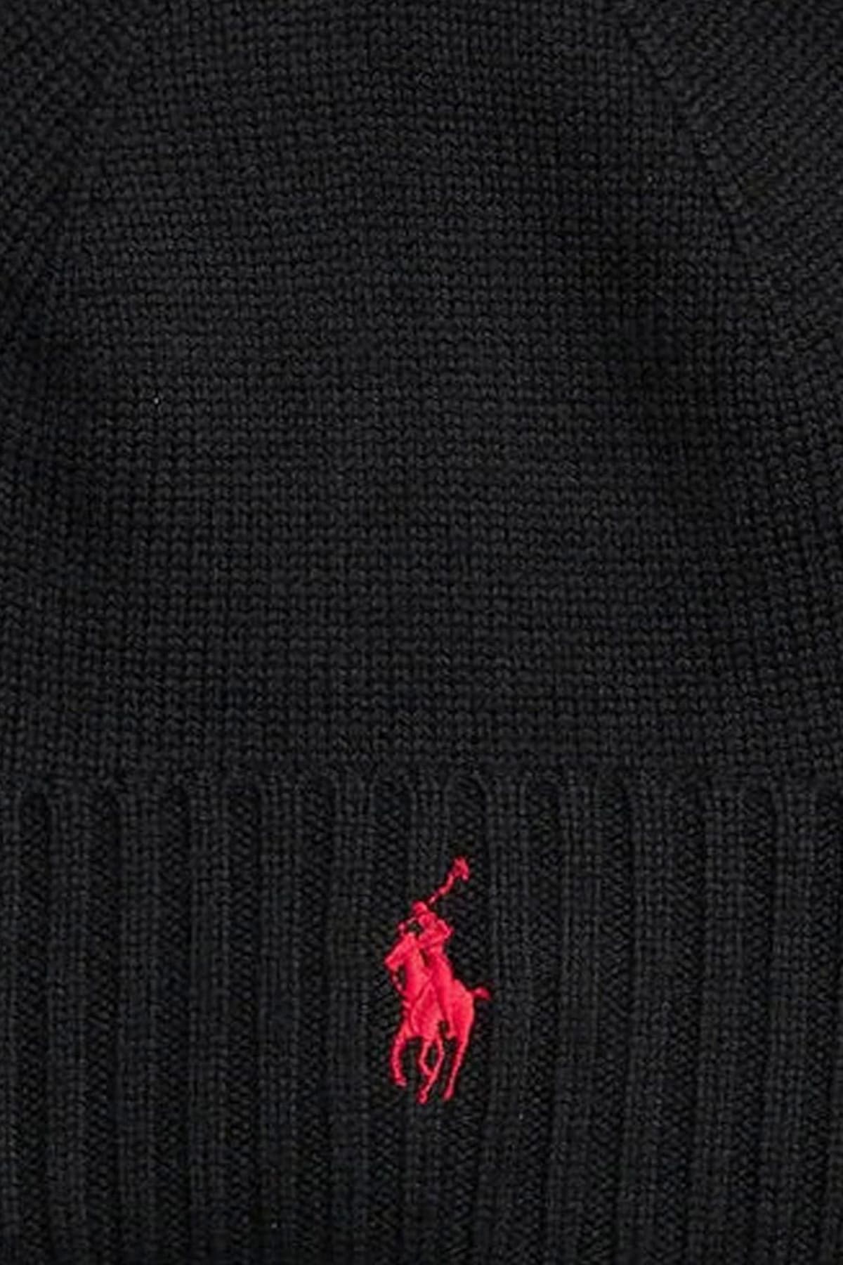 RALPH LAUREN ΣΚΟΥΦΟΣ ΠΛΕΚΤΟ LOGO ΜΑΥΡΟ
