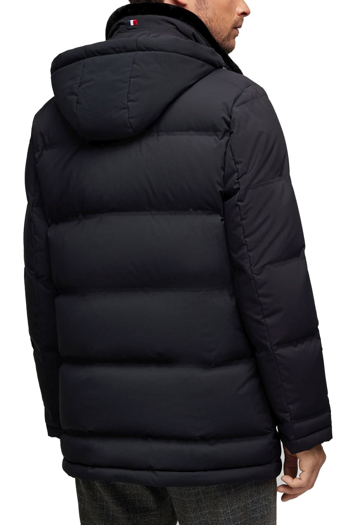 HECTER ΜΠΟΥΦΑΝ ΦΟΥΣΚΩΤΟ PARKA ΜΕ ΑΠΟΣΠΩΜΕΝΗ ΚΟΥΚΟΥΛΑ ΜΑΥΡΟ