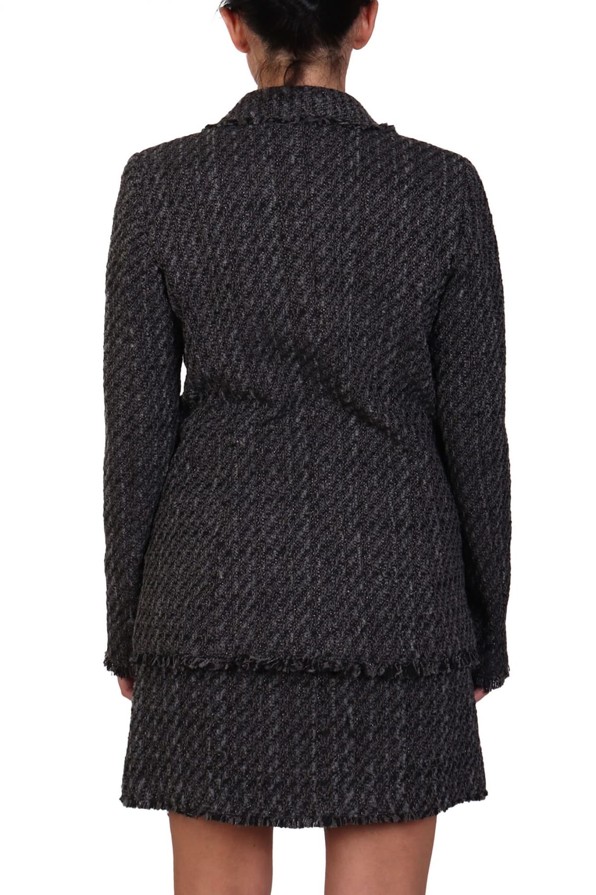 MARELLA EMME ΣΑΚΑΚΙ MARIO ΠΛΕΚΤΟ ΞΕΦΤΙΑ GLITTER ΣΚΟΥΡΟ ΓΚΡΙ