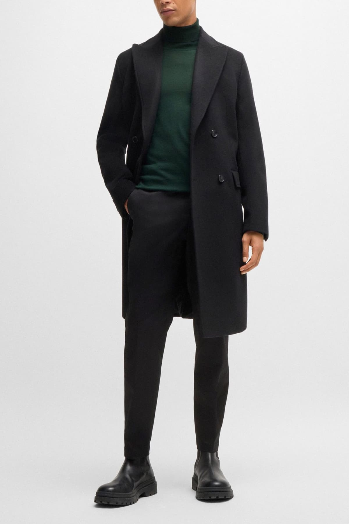 BOSS ΠΛΕΚΤΟ TURTLENECK MUSSO-P ΚΥΠΑΡΙΣΣΙ