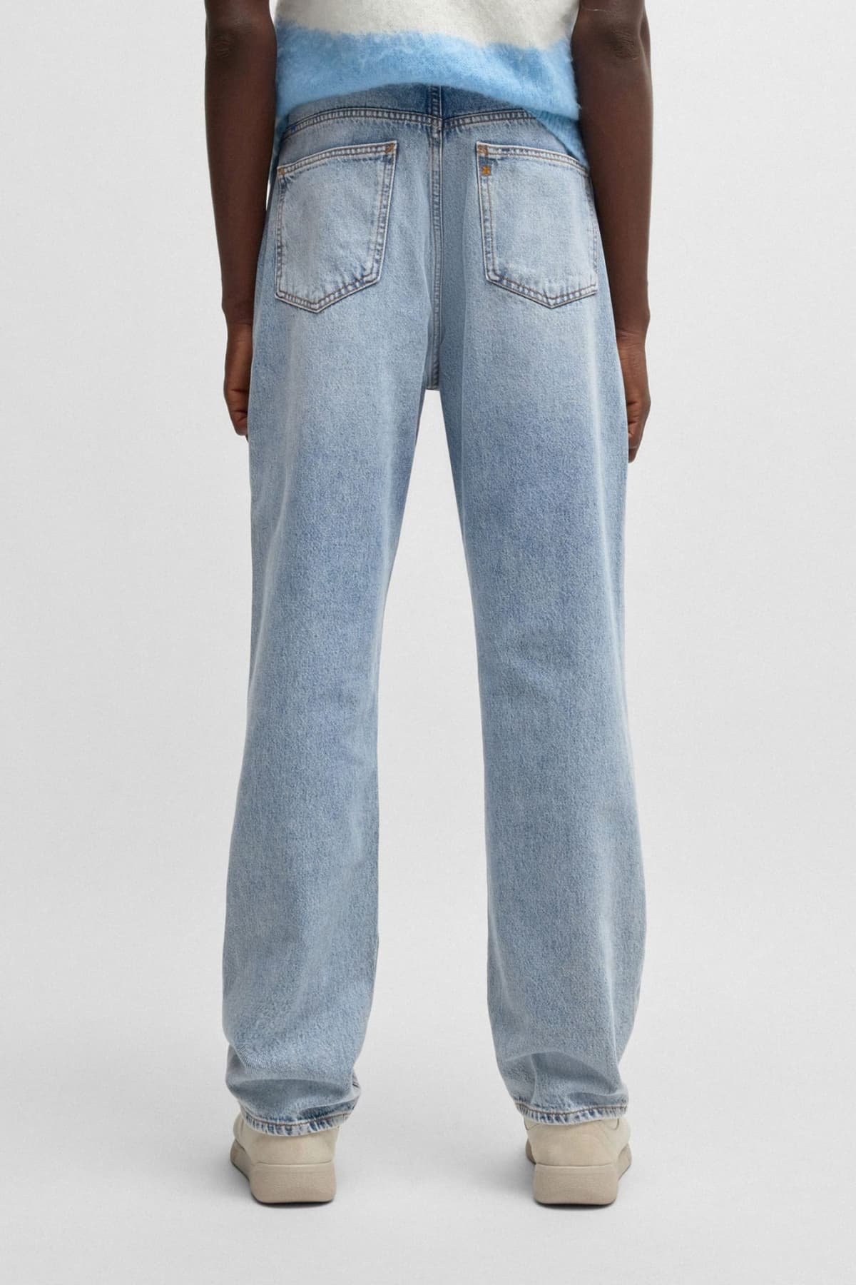 HUGO BLUE ΠΑΝΤΕΛΟΝΙ JEANS NATE BAGGY ΑΝΟΙΧΤΟ ΜΠΛΕ