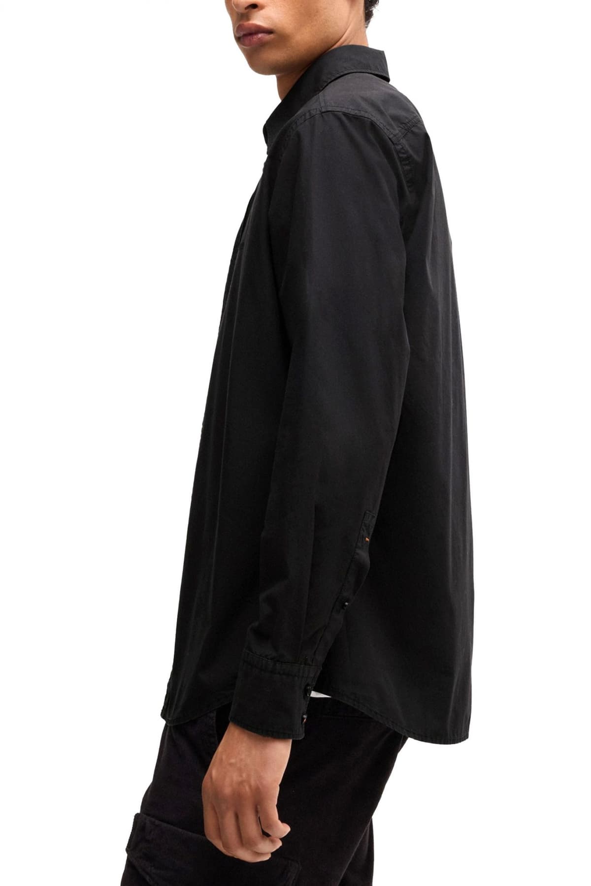 BOSS CASUAL ΠΟΥΚΑΜΙΣΟ REGULAR FIT RELEGANT 6 M ΜΑΥΡΟ