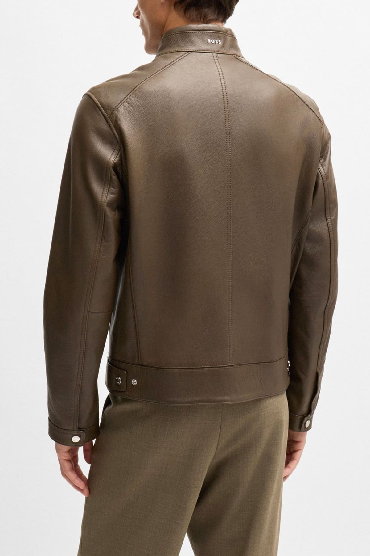 BOSS ΜΠΟΥΦΑΝ ΔΕΡΜΑ H-MANSELL2 ΧΑΚΙ