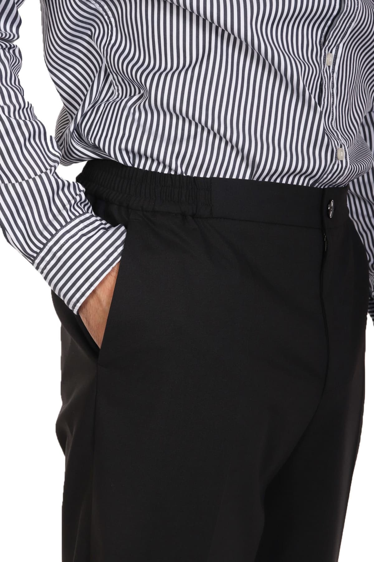 BOSS ΠΑΝΤΕΛΟΝΙ CHINO ΜΙΚΡΟΣΧΕΔΙΟ REGULAR TAPERED K-KANE-IDS-TU ΜΠΛΕ