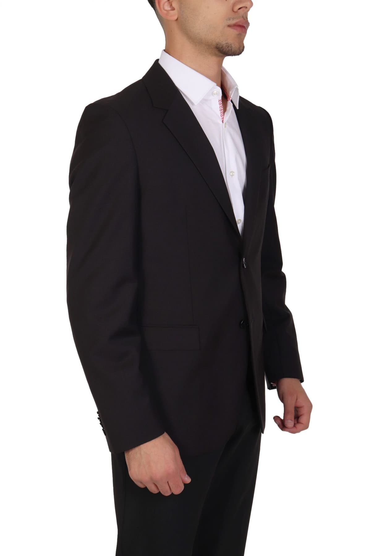 BOSS ΣΑΚΑΚΙ ΜΙΚΡΟΣΧΕΔΙΟ SLIM FIT H-HOUSTON-243 ΜΑΥΡΟ-ΜΠΟΡΝΤΩ