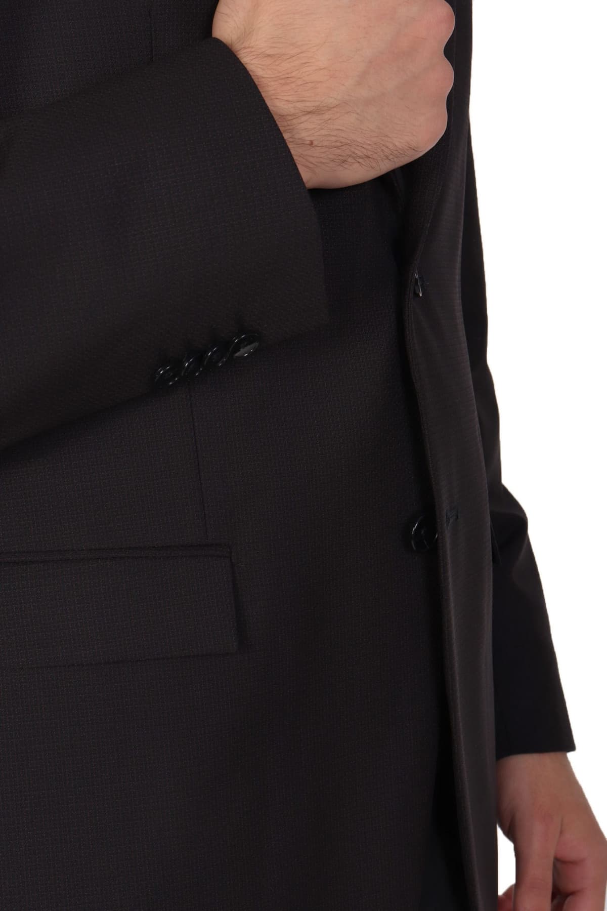 BOSS ΣΑΚΑΚΙ ΜΙΚΡΟΣΧΕΔΙΟ SLIM FIT H-HOUSTON-243 ΜΑΥΡΟ-ΜΠΟΡΝΤΩ