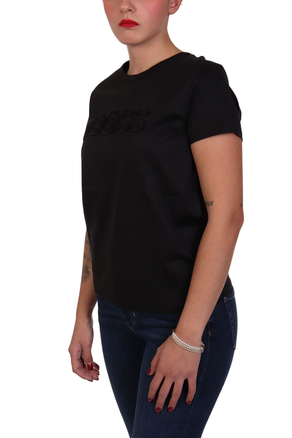 BOSS T-SHIRT EVENTSA LOGO 1 ΜΑΥΡΟ