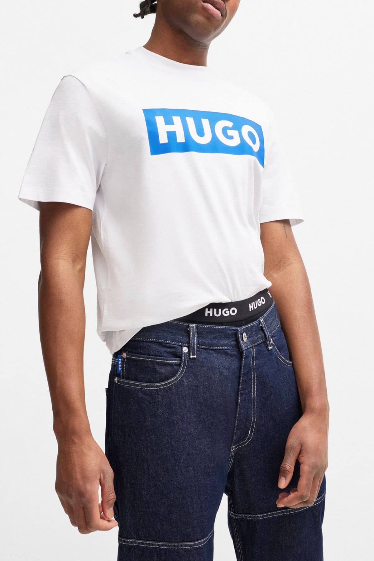 HUGO BLUE T-SHIRT NICO ΛΕΥΚΟ