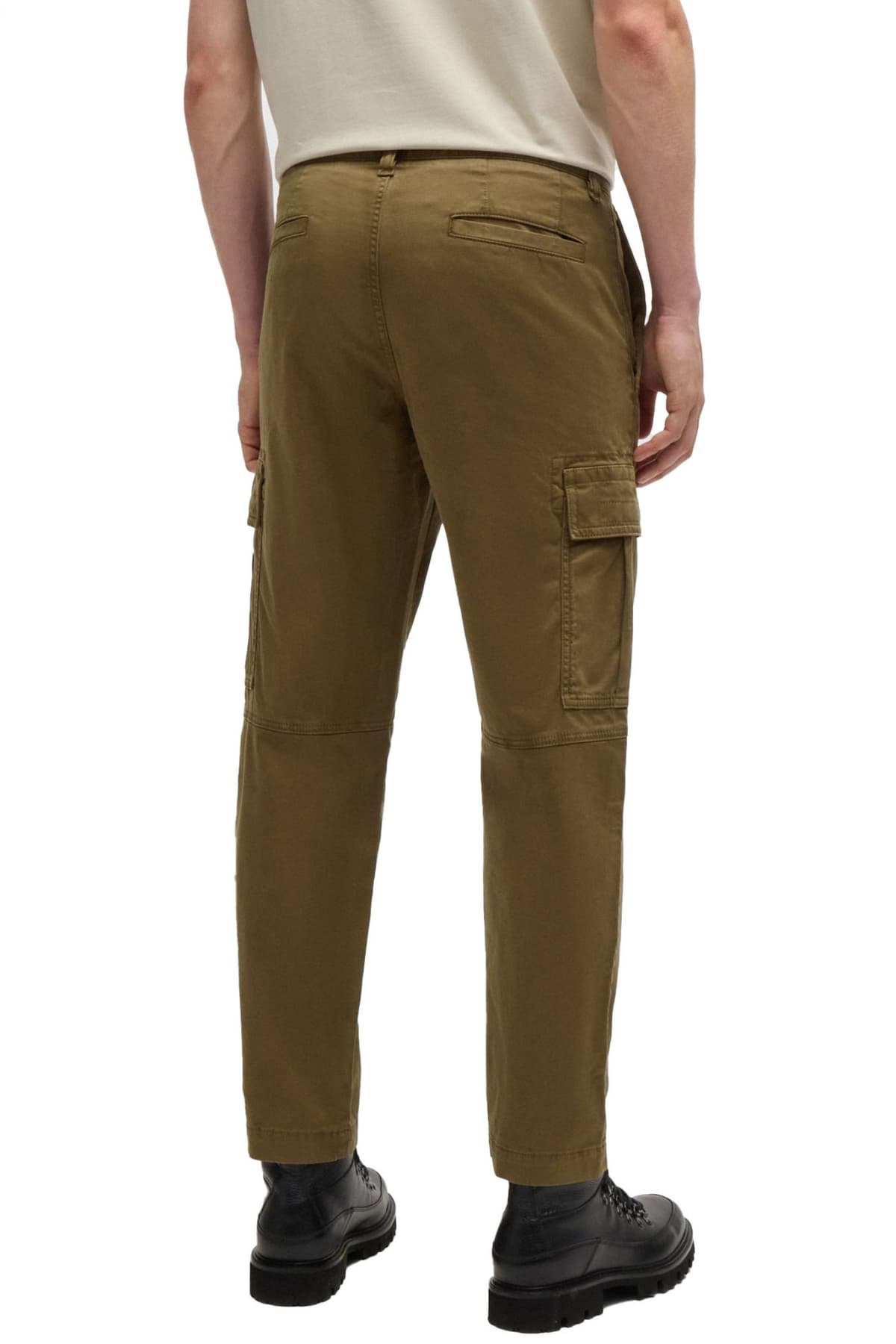 BOSS CASUAL ΠΑΝΤΕΛΟΝΙ CARGO TAPERED FIT SISLA-7-CARGO ΧΑΚΙ