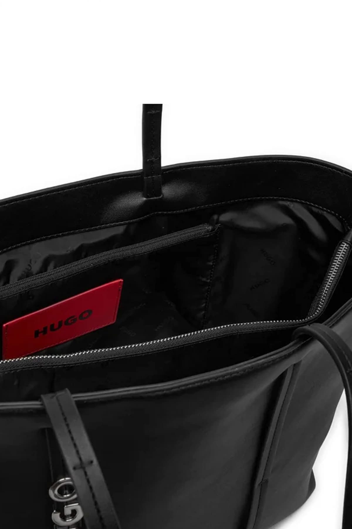 HUGO ΤΣΑΝΤΑ MEL NEW SHOPPER-RE LOGO ΜΑΥΡΟ