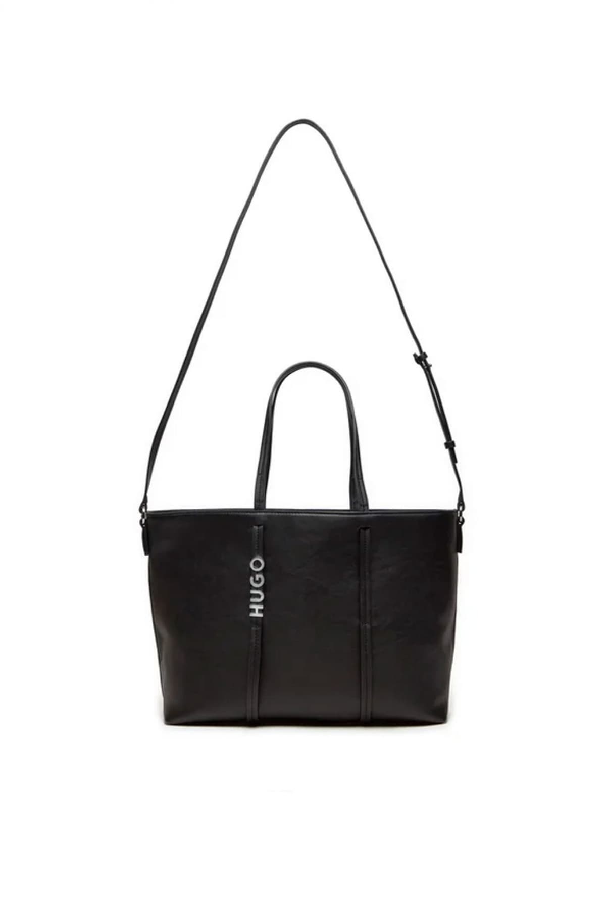 HUGO ΤΣΑΝΤΑ MEL NEW SHOPPER-RE LOGO ΜΑΥΡΟ