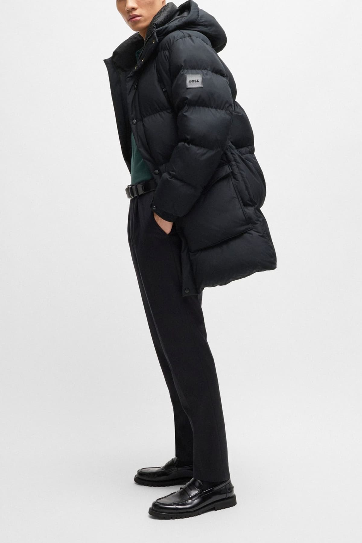 BOSS ΜΠΟΥΦΑΝ PUFFER C-CONDOLO 2 ΜΑΥΡΟ
