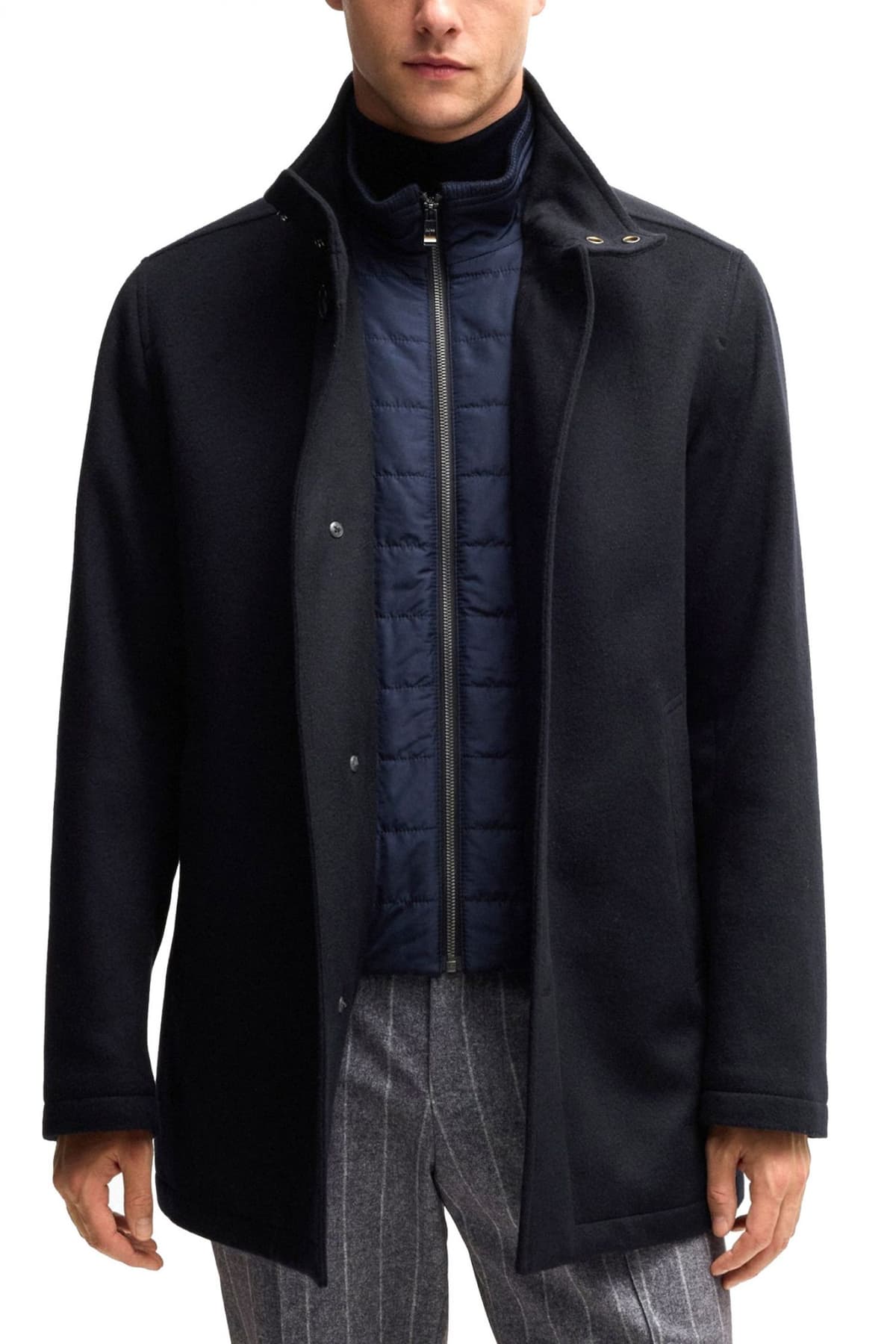 BOSS ΠΑΛΤΟ H-COXTAN 234 ΜΠΛΕ