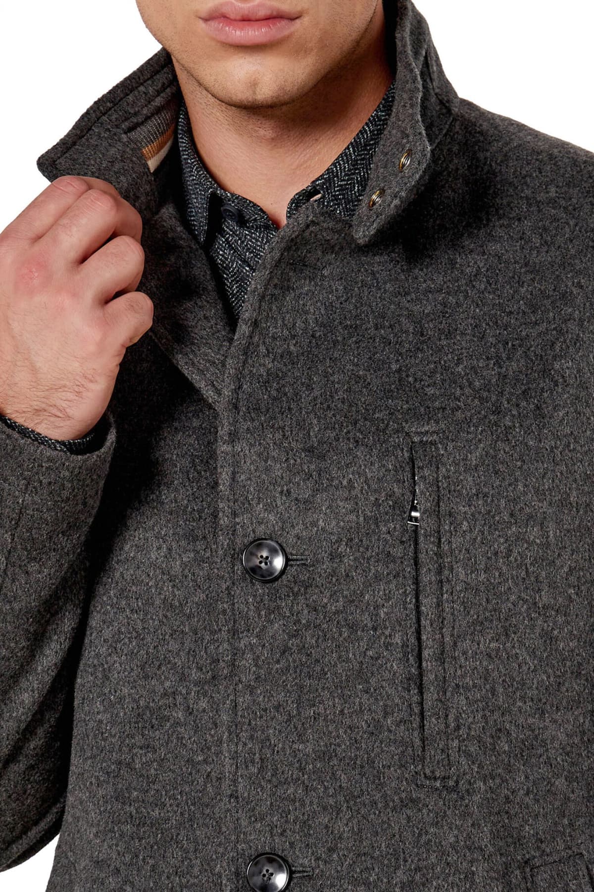 BOSS ΠΑΛΤΟ H-HYDE-SU-244 ΓΚΡΙ