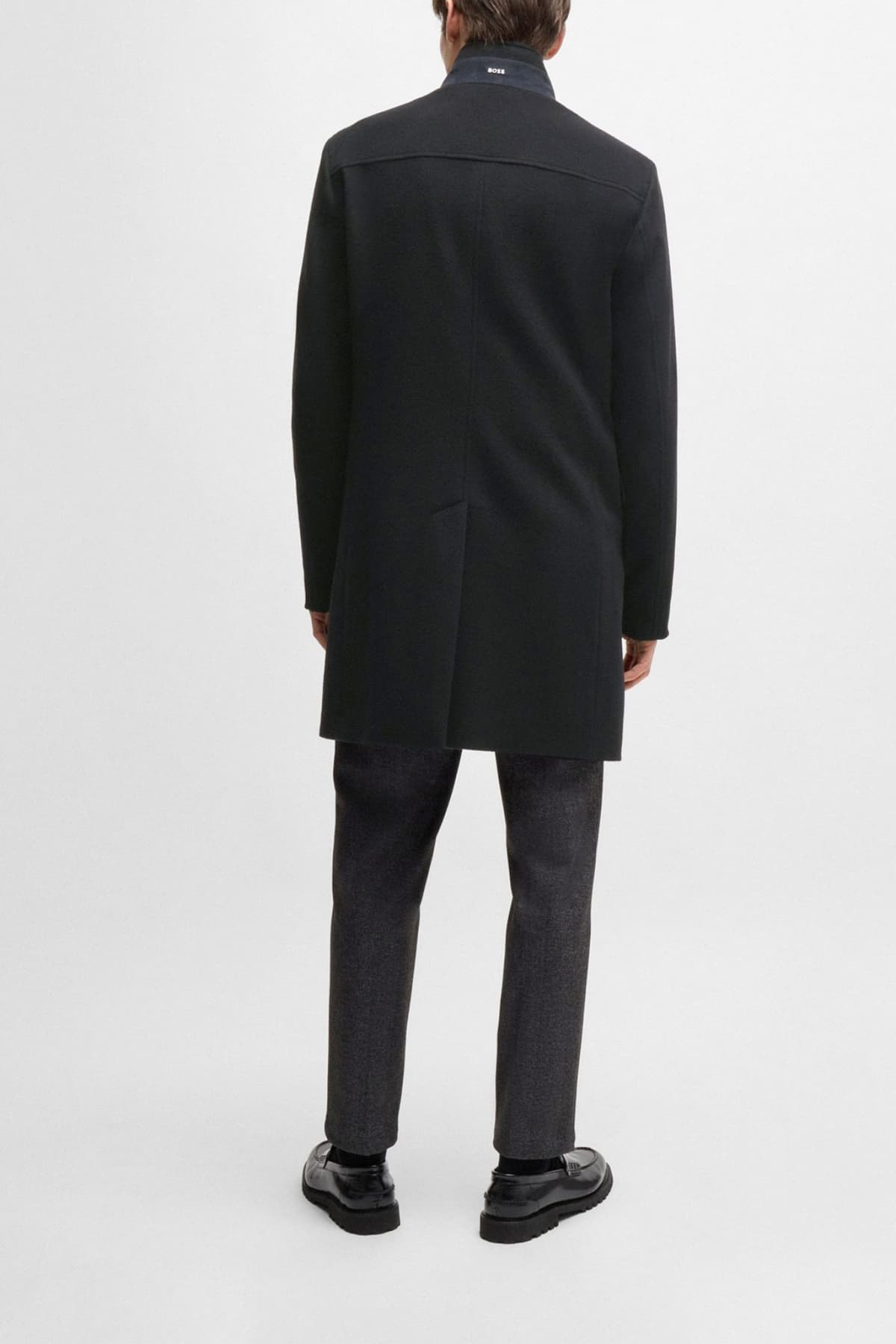 BOSS ΠΑΛΤΟ H-JARED-SU-244 ΜΑΥΡΟ