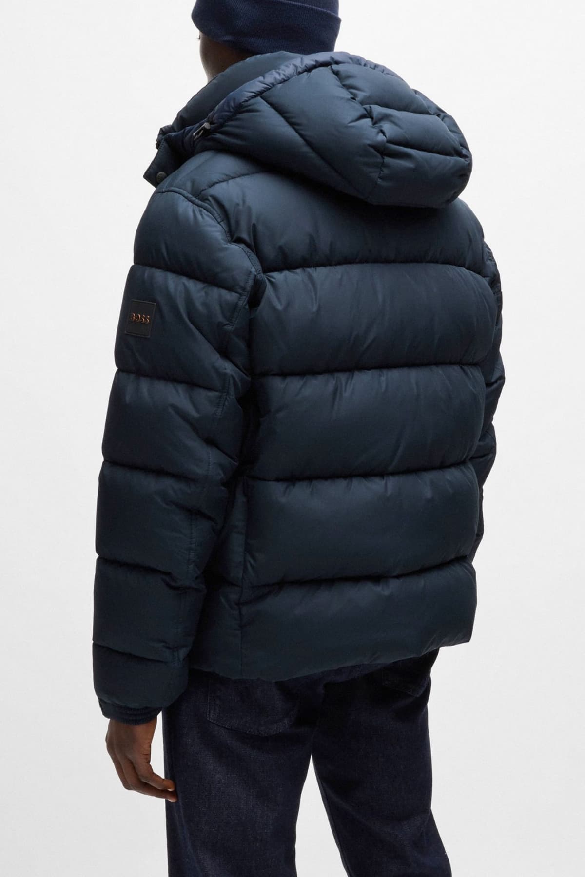 BOSS CASUAL ΜΠΟΥΦΑΝ PUFFER ΚΟΥΚΟΥΛΑ OMARIS ΜΠΛΕ