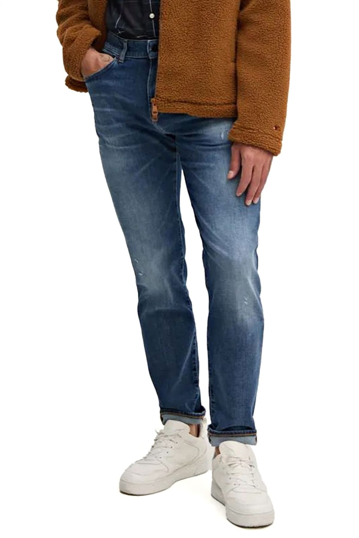 BOSS CASUAL ΠΑΝΤΕΛΟΝΙ JEANS REGULAR FIT RE MAINE BO CRAFT ΜΠΛΕ