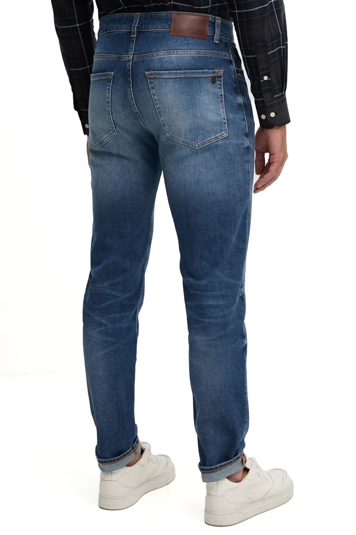 BOSS CASUAL ΠΑΝΤΕΛΟΝΙ JEANS REGULAR FIT RE MAINE BO CRAFT ΜΠΛΕ