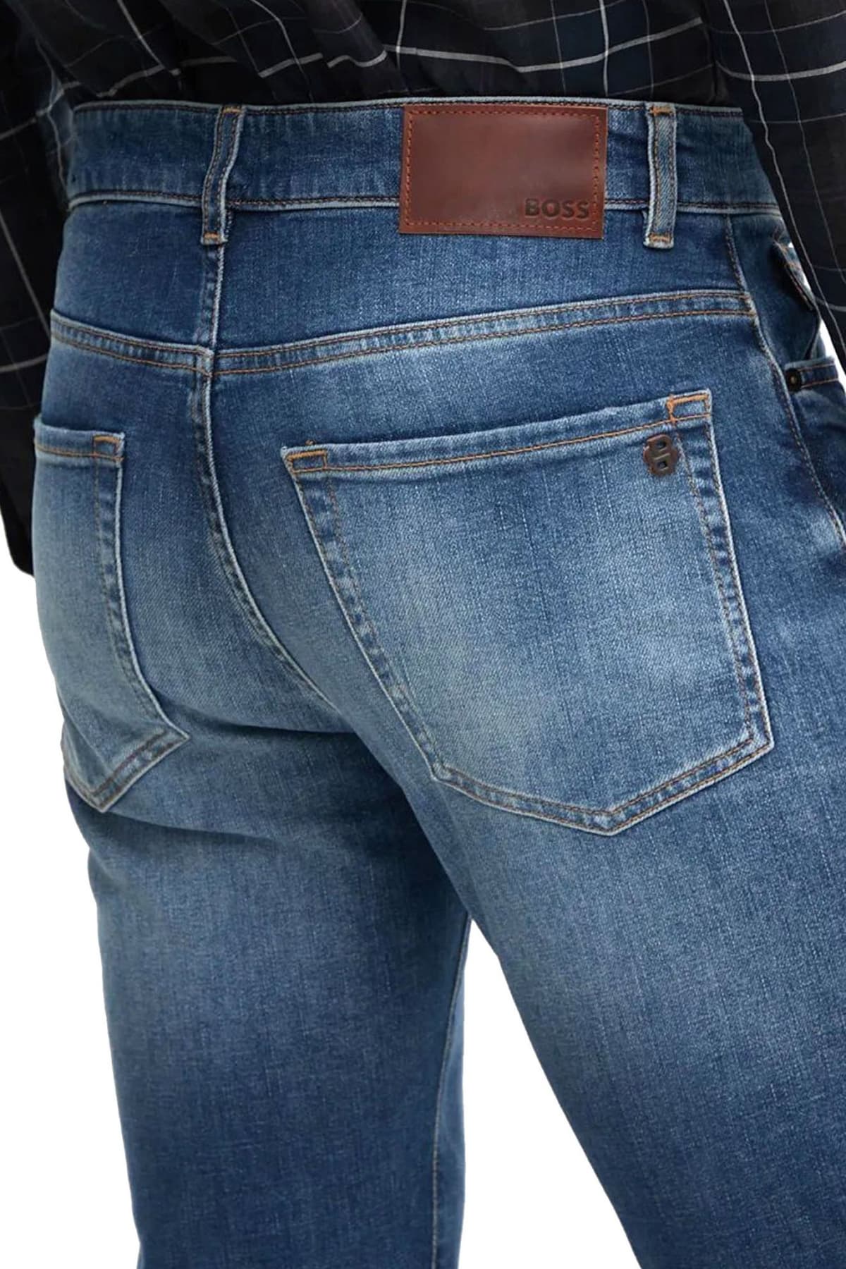 BOSS CASUAL ΠΑΝΤΕΛΟΝΙ JEANS REGULAR FIT RE MAINE BO CRAFT ΜΠΛΕ