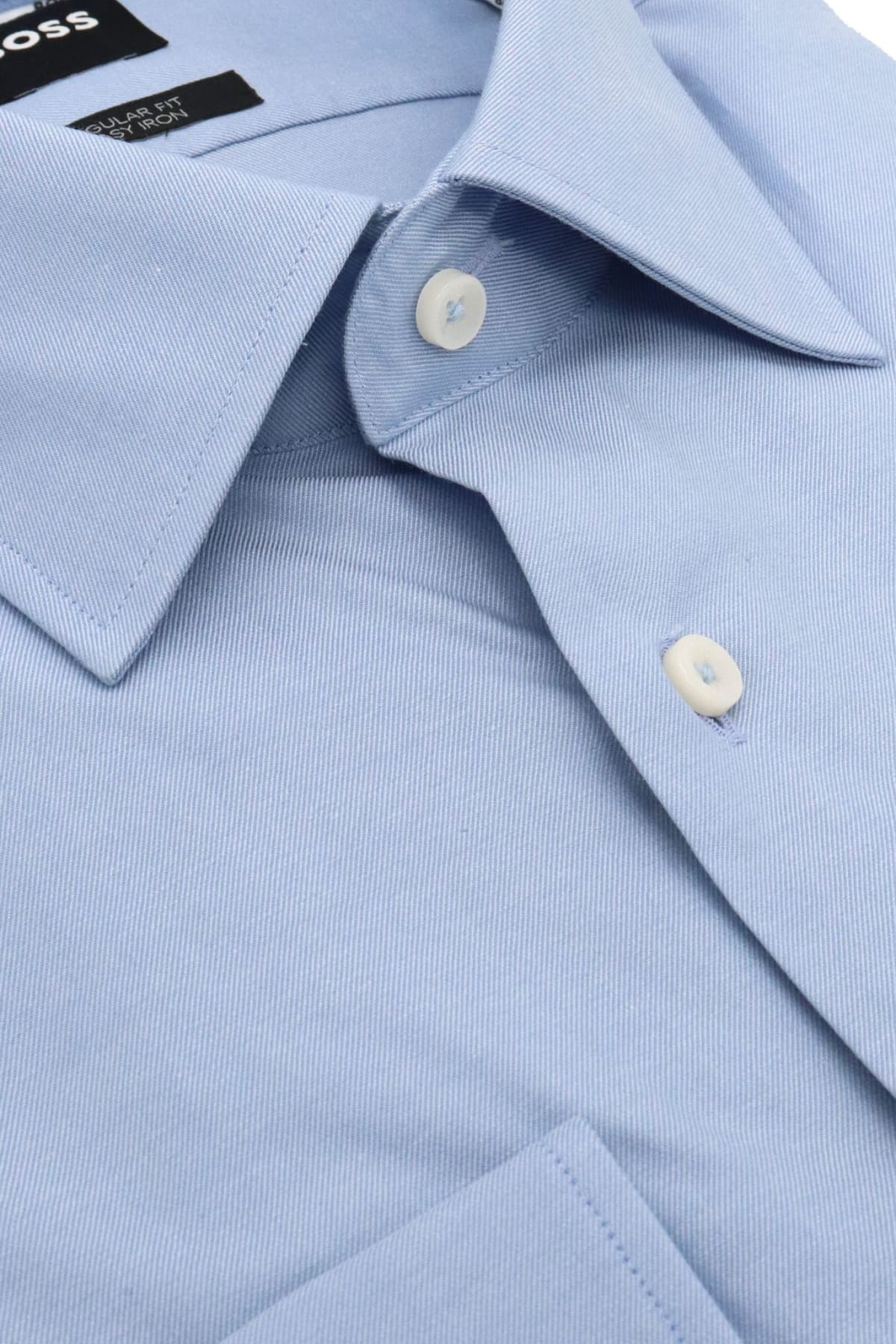 BOSS ΠΟΥΚΑΜΙΣΟ REGULAR FIT STRETCH H-JOE-KENT-C1-214 ΓΑΛΑΖΙΟ