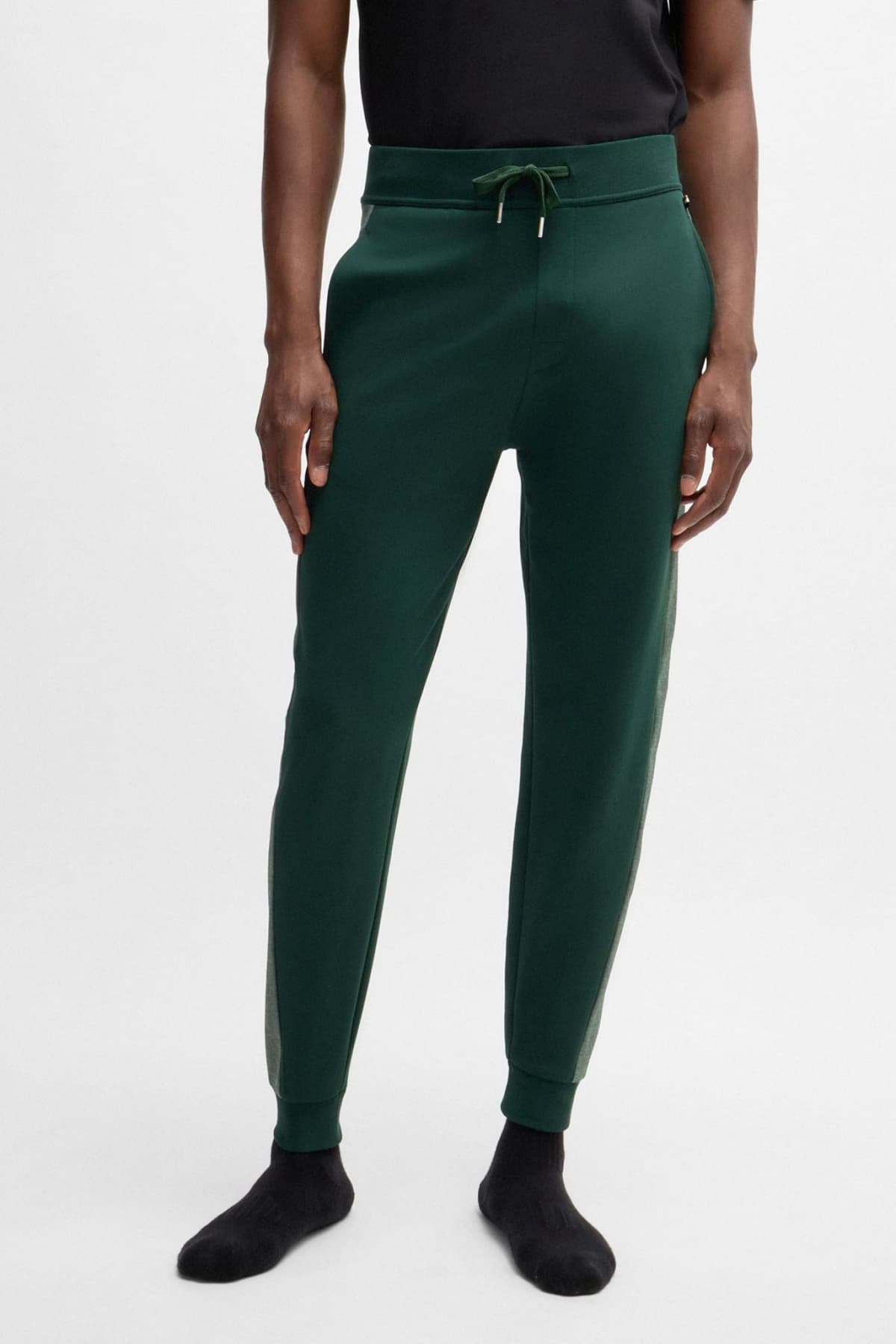 BOSS HOMEWEAR ΠΑΝΤΕΛΟΝΙ ΦΟΡΜΑ TRACKSUIT PANTS ΠΡΑΣΙΝΟ