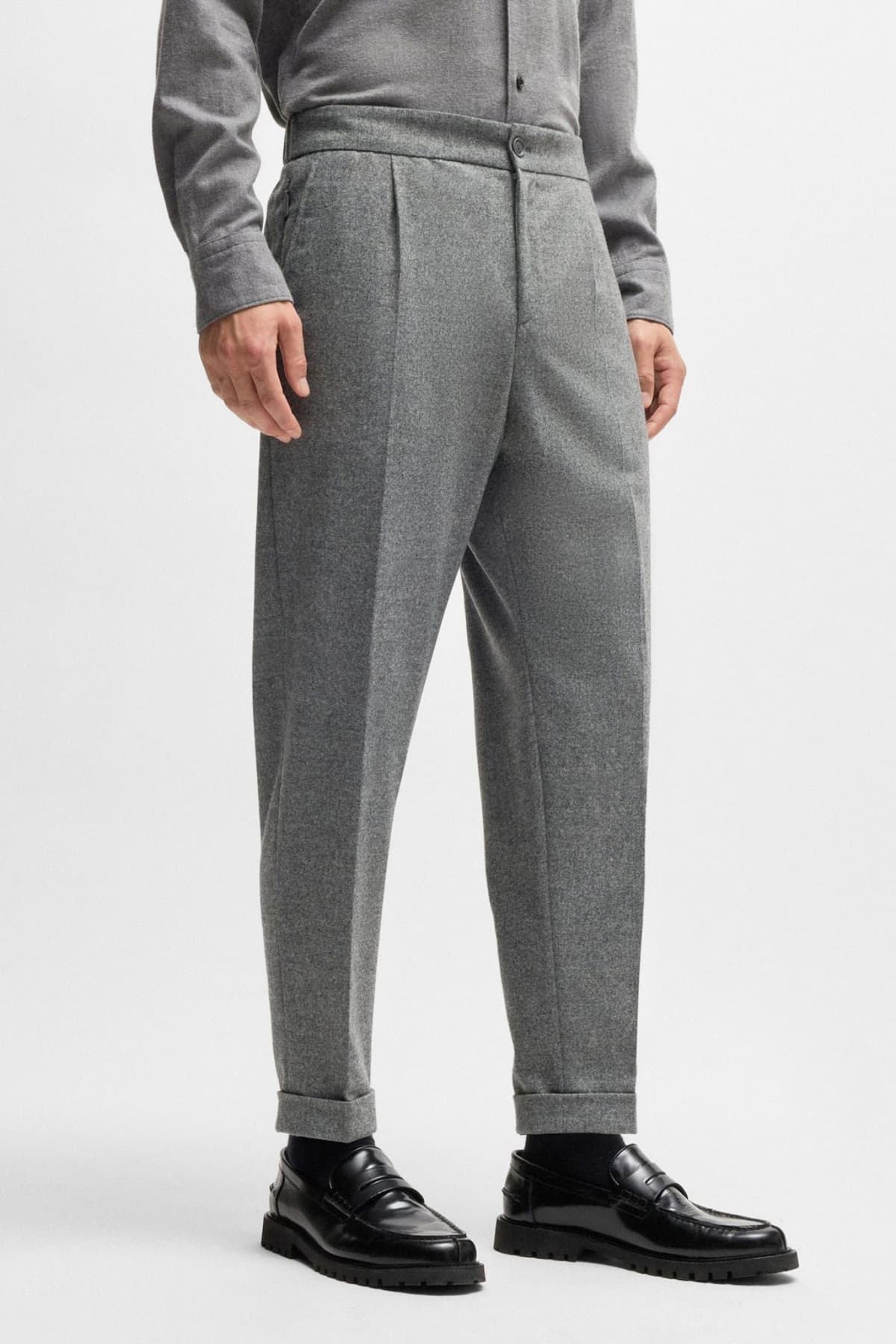 BOSS ΠΑΝΤΕΛΟΝΙ ΚΟΣΤΟΥΜΙΟΥ CHINO SLIM FIT P-PRIAM-PL-CW-WG-243 ΓΚΡΙ