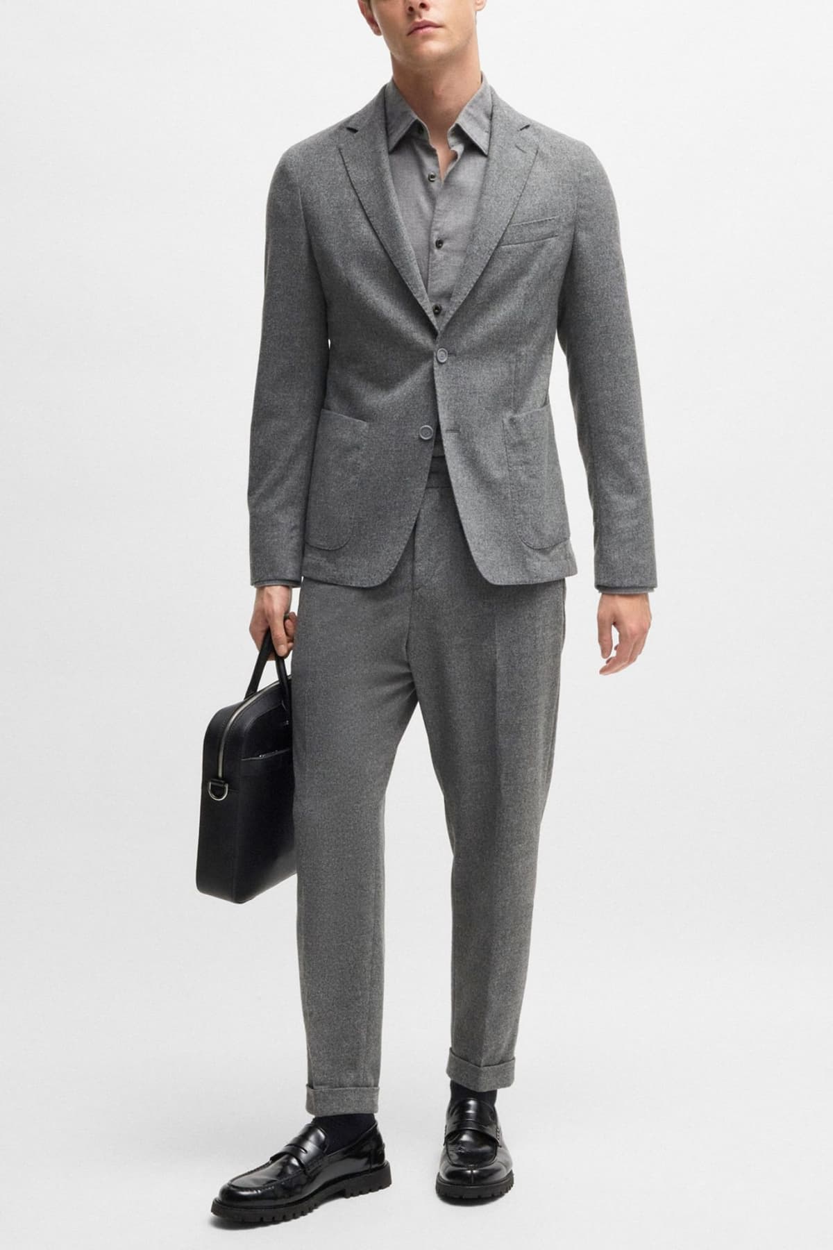 BOSS ΠΑΝΤΕΛΟΝΙ ΚΟΣΤΟΥΜΙΟΥ CHINO SLIM FIT P-PRIAM-PL-CW-WG-243 ΓΚΡΙ