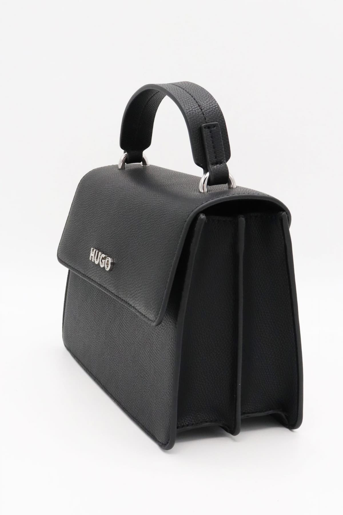 HUGO ΤΣΑΝΤΑ CHRIS TOP HANDLE R. CROSS BODY LOGO ΜΑΥΡΟ