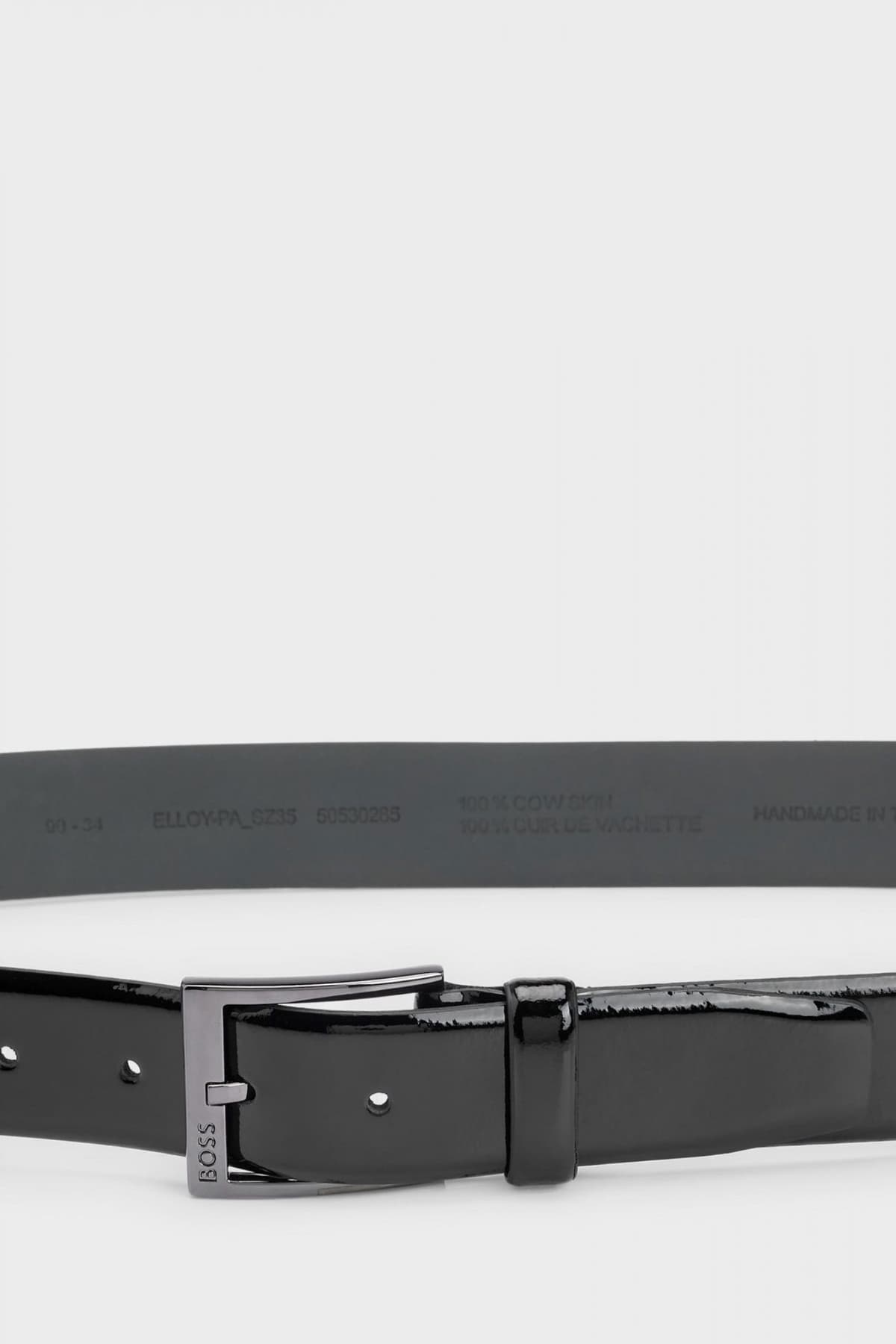 BOSS ΖΩΝΗ ΛΟΥΣΤΡΙΝΙ ELLOY -PA_SZ35 ΜΑΥΡΟ