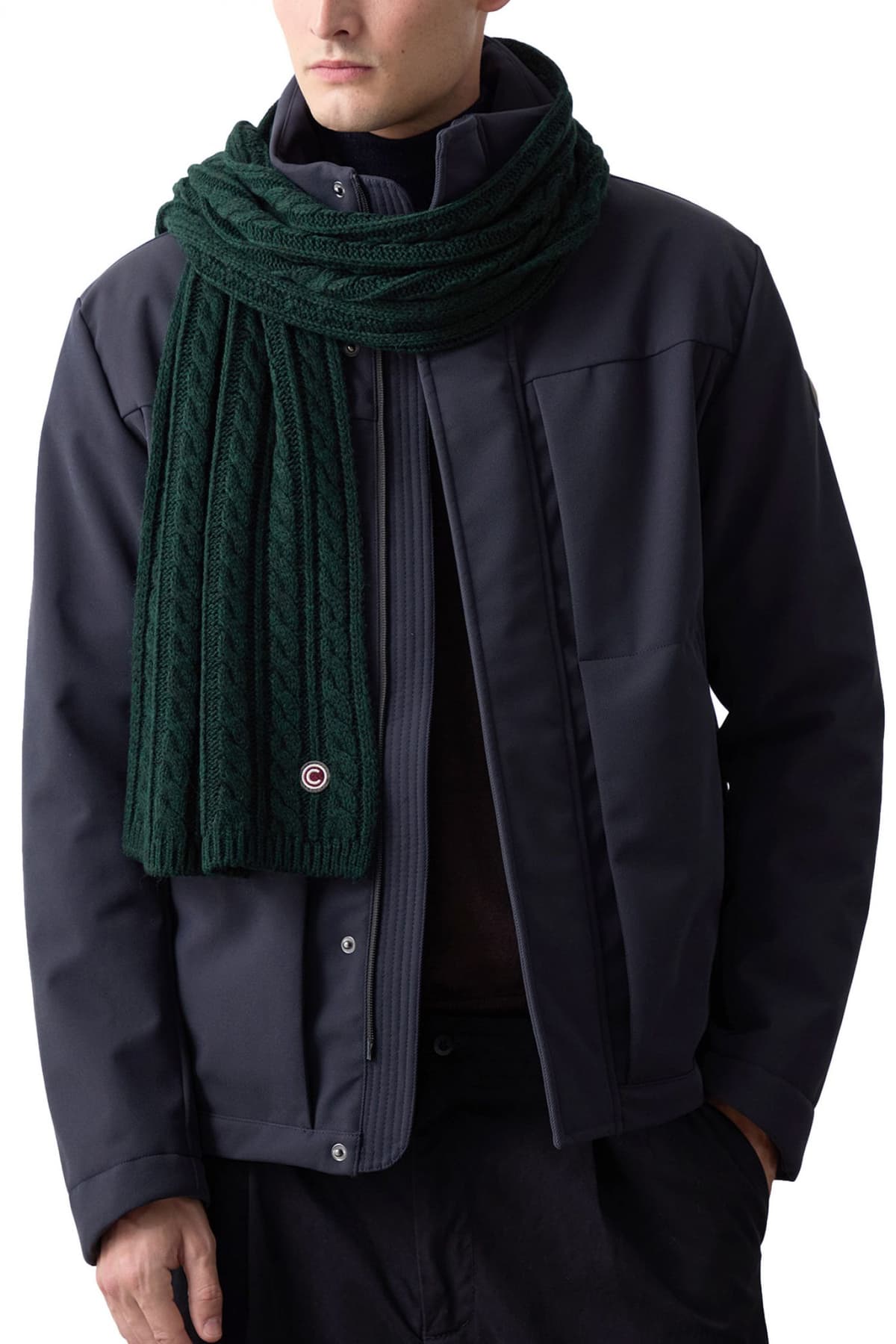 COLMAR ΠΛΕΚΤΟ ΚΑΣΚΩΛ ΠΛΕΚΤΟ DEVISE LOGO ΠΡΑΣΙΝΟ