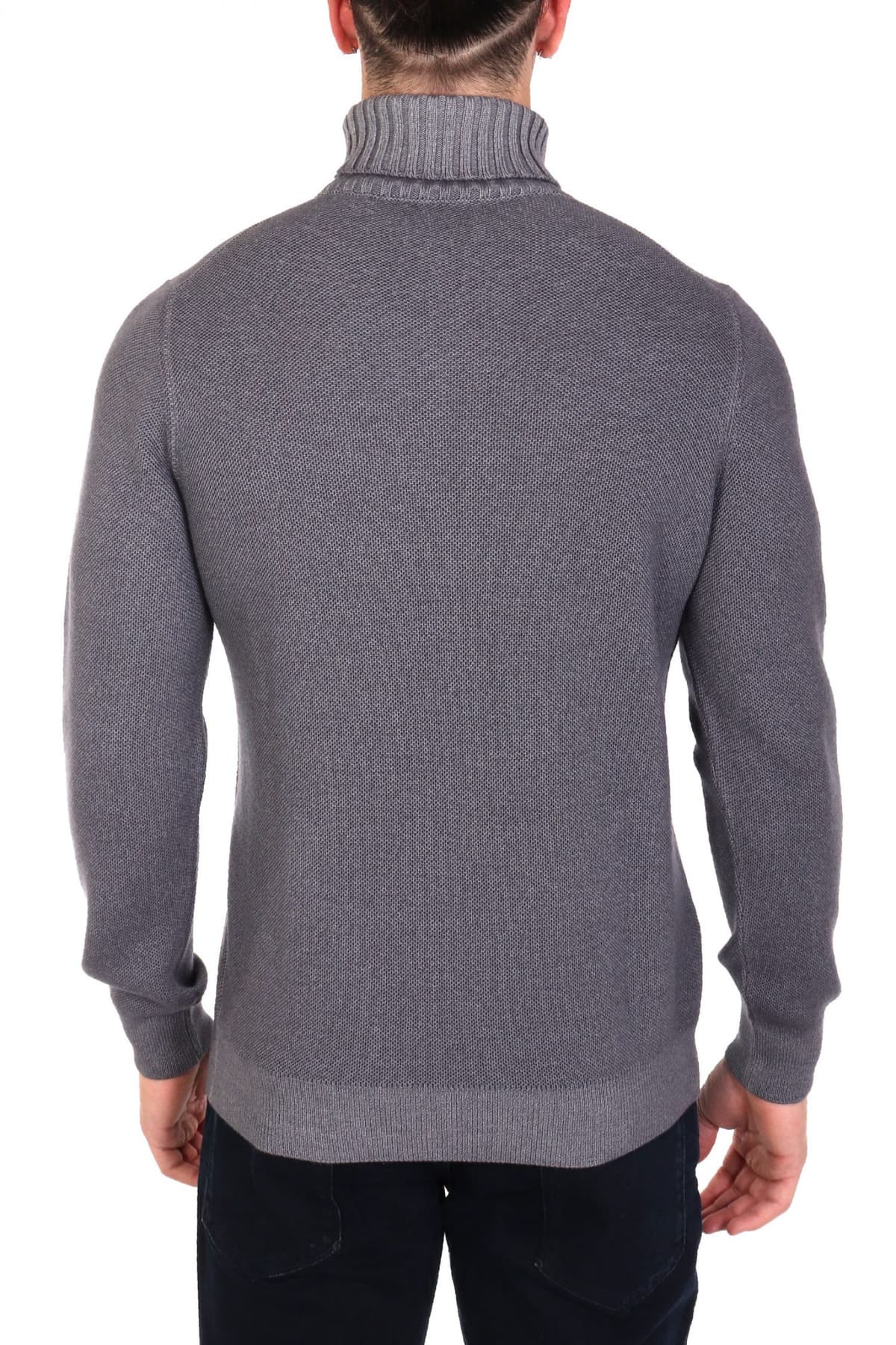 GRAN SASSO ΠΛΕΚΤΟ TURTLE NECK ΓΚΡΙ