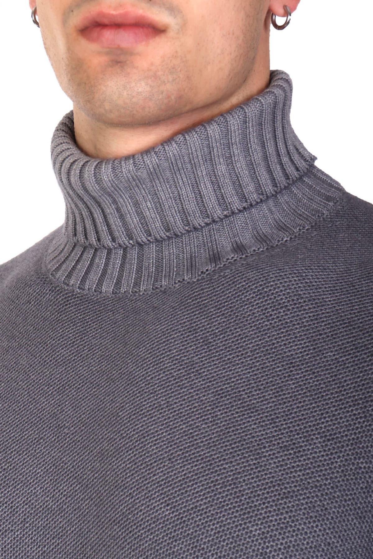 GRAN SASSO ΠΛΕΚΤΟ TURTLE NECK ΓΚΡΙ