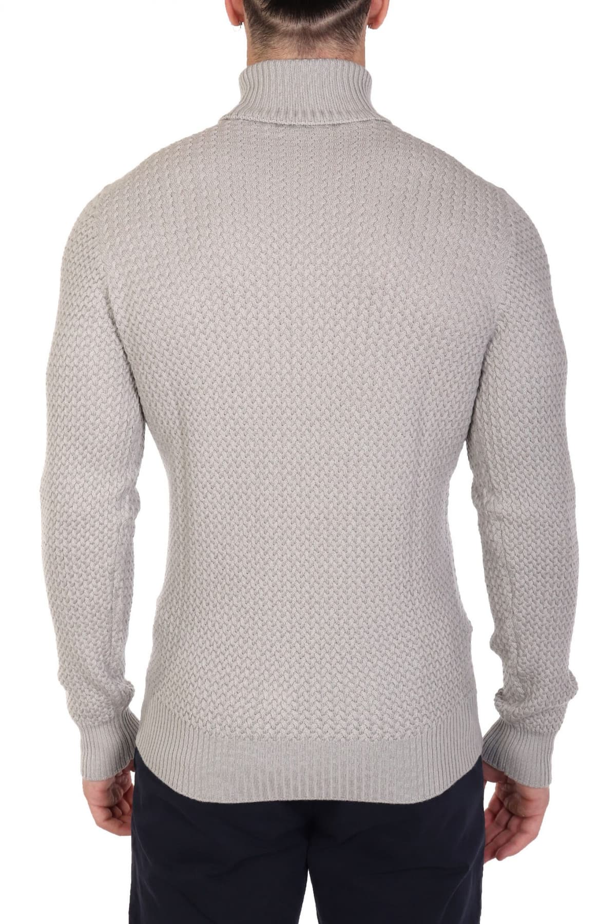 GRAN SASSO ΠΛΕΚΤΟ TURTLE NECK ΓΚΡΙ-ΜΠΕΖ