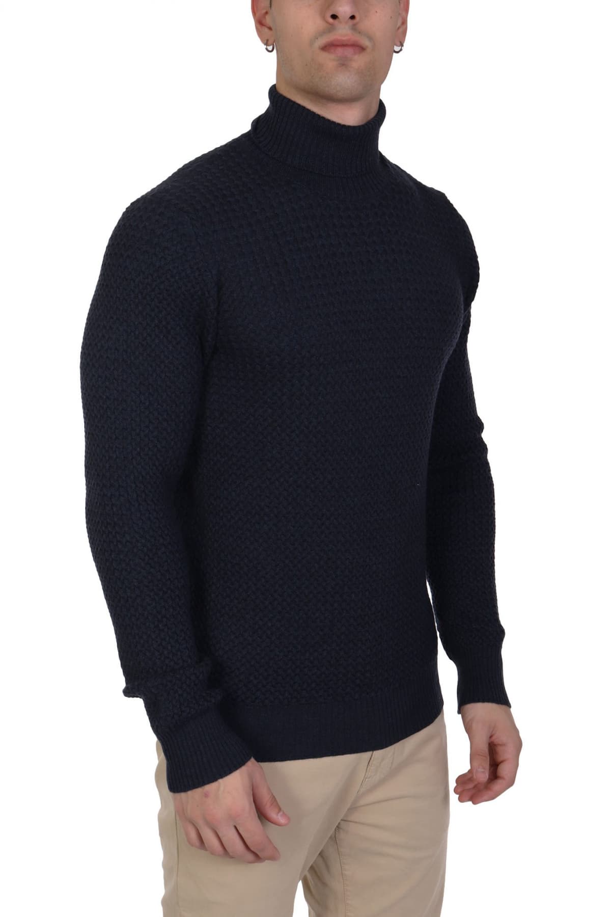 GRAN SASSO ΠΛΕΚΤΟ TURTLE NECK ΜΠΛΕ