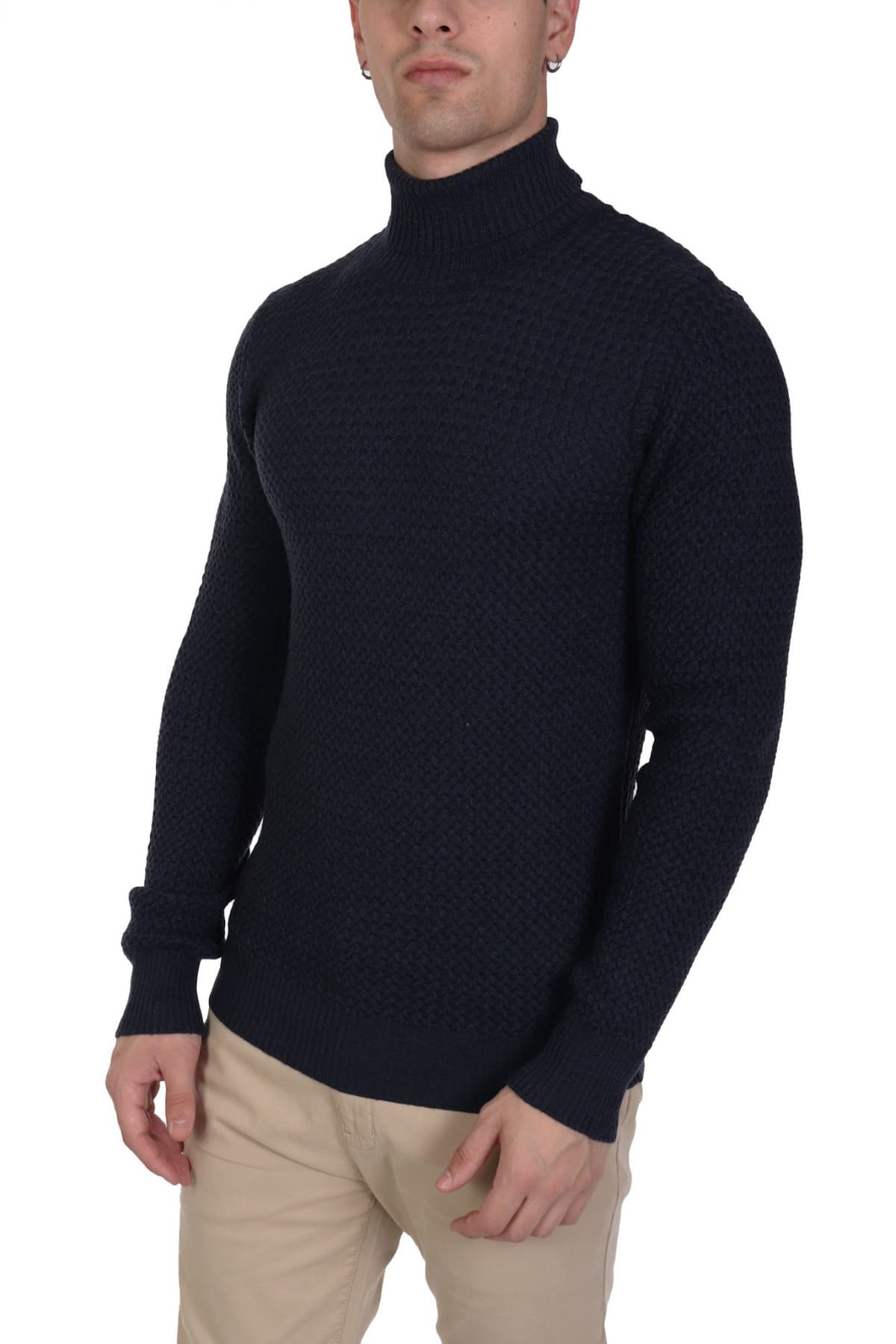 GRAN SASSO ΠΛΕΚΤΟ TURTLE NECK ΜΠΛΕ