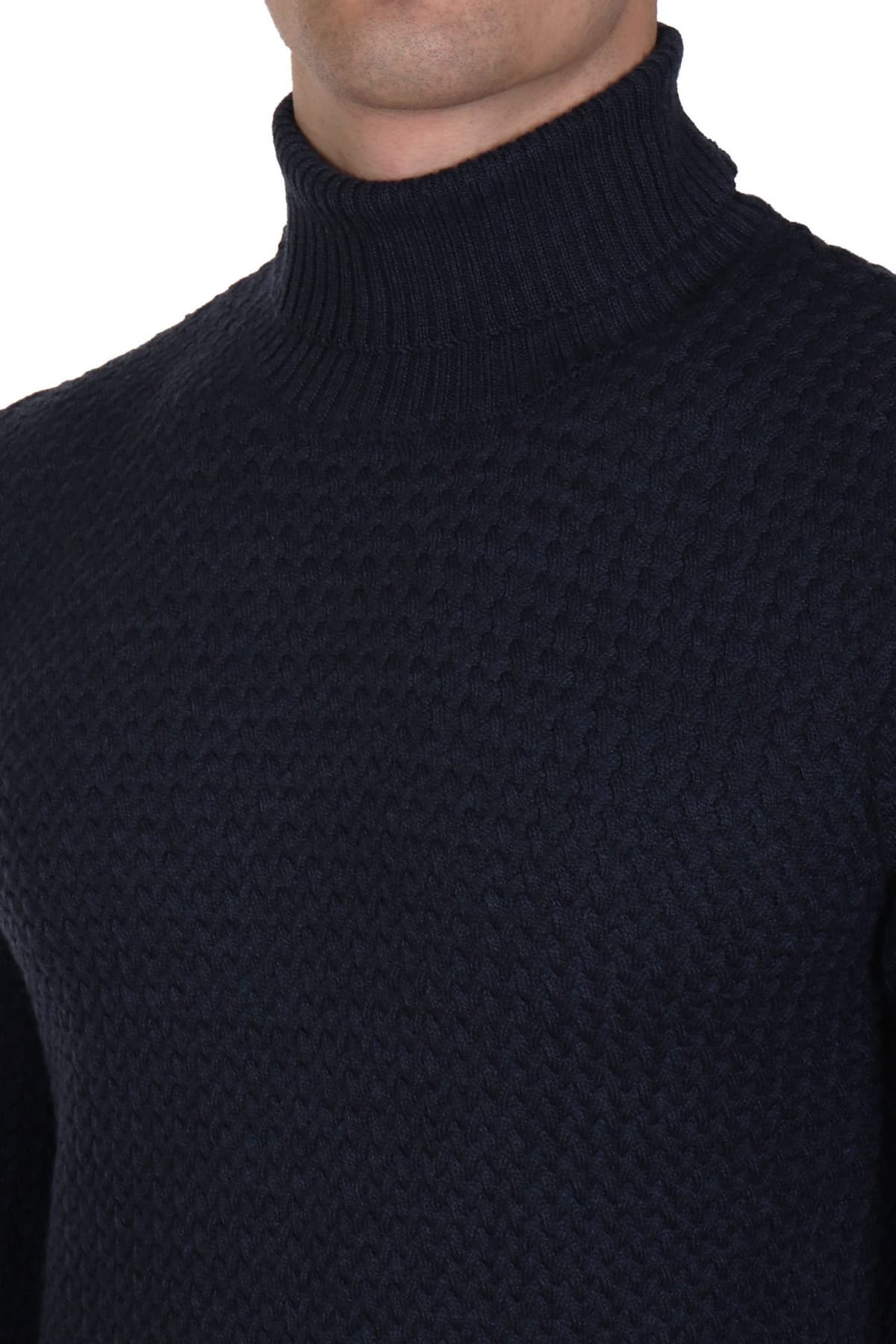 GRAN SASSO ΠΛΕΚΤΟ TURTLE NECK ΜΠΛΕ