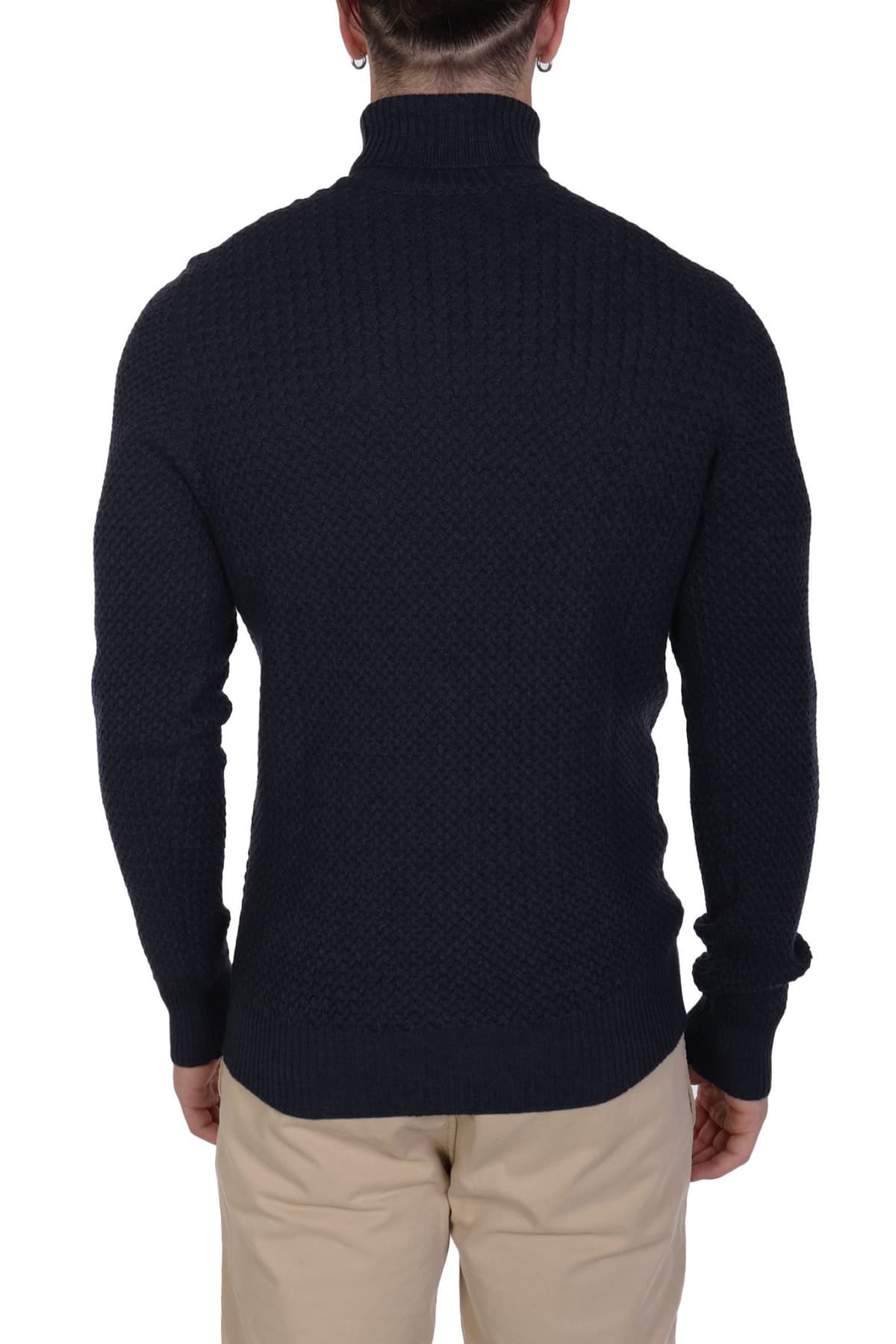 GRAN SASSO ΠΛΕΚΤΟ TURTLE NECK ΜΠΛΕ